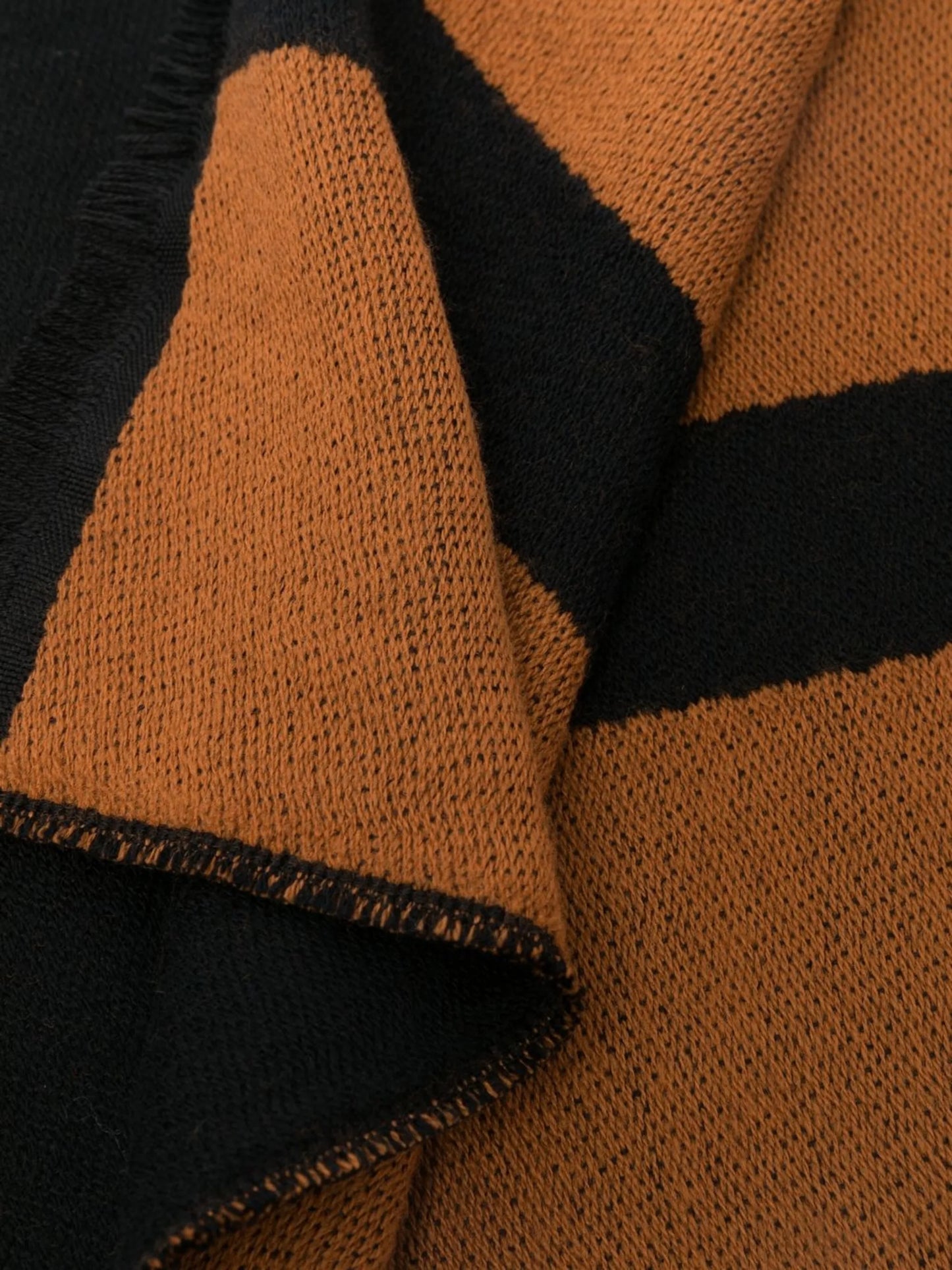frayed-edge wool scarf