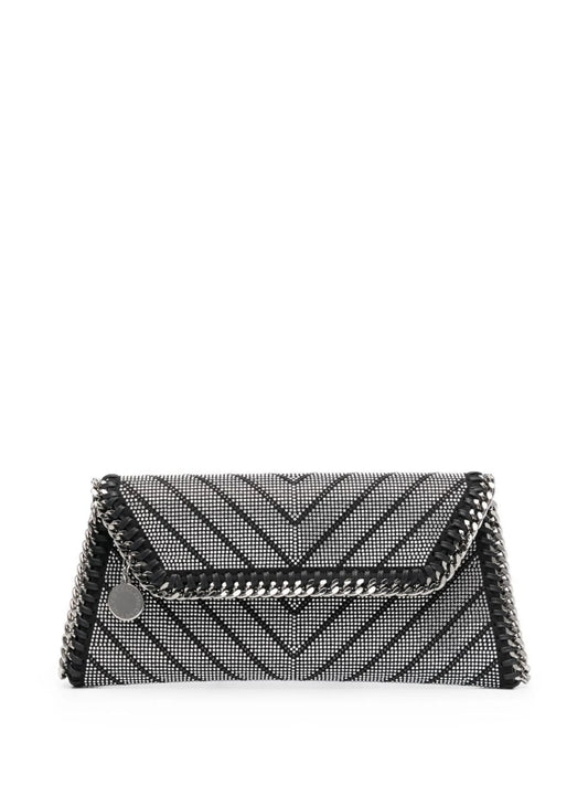 crystal-embellished clutch bag