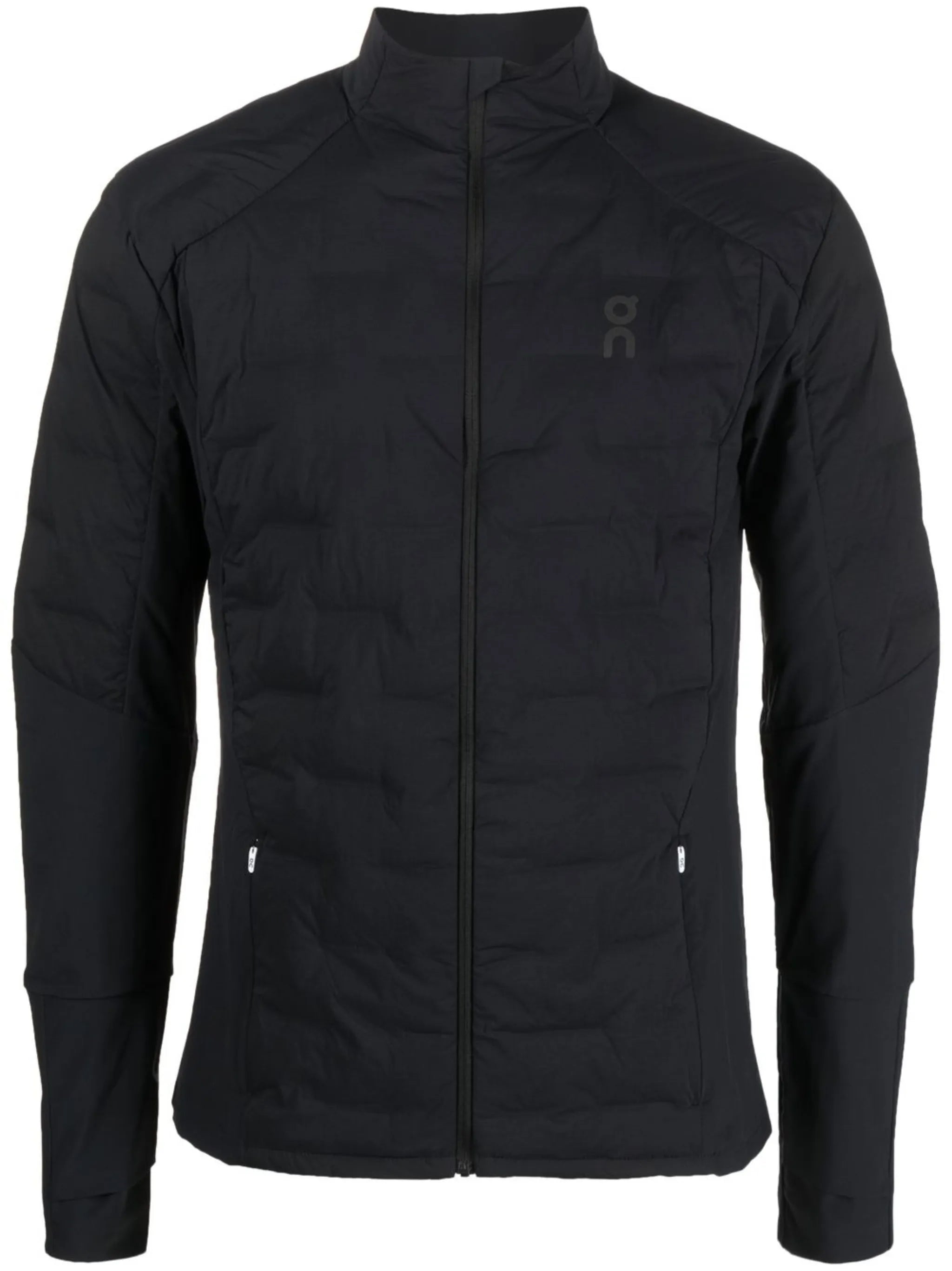 logo patch padded jacket