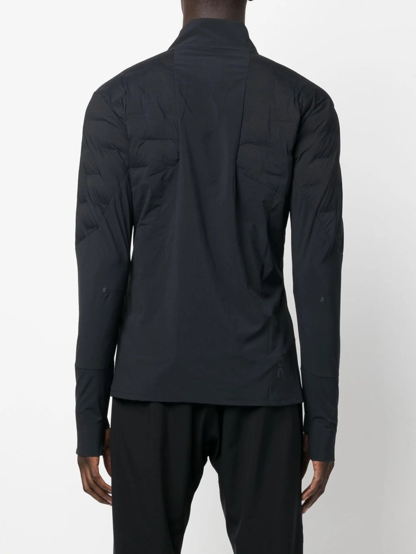 logo patch padded jacket