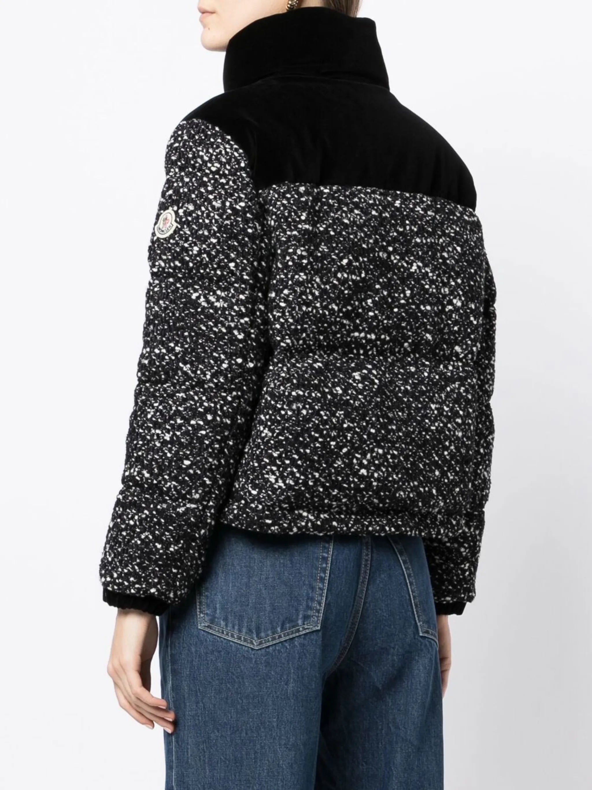 logo-patch padded jacket