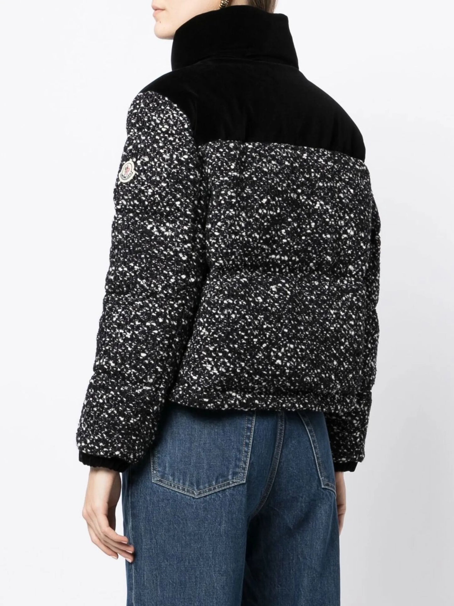logo-patch padded jacket