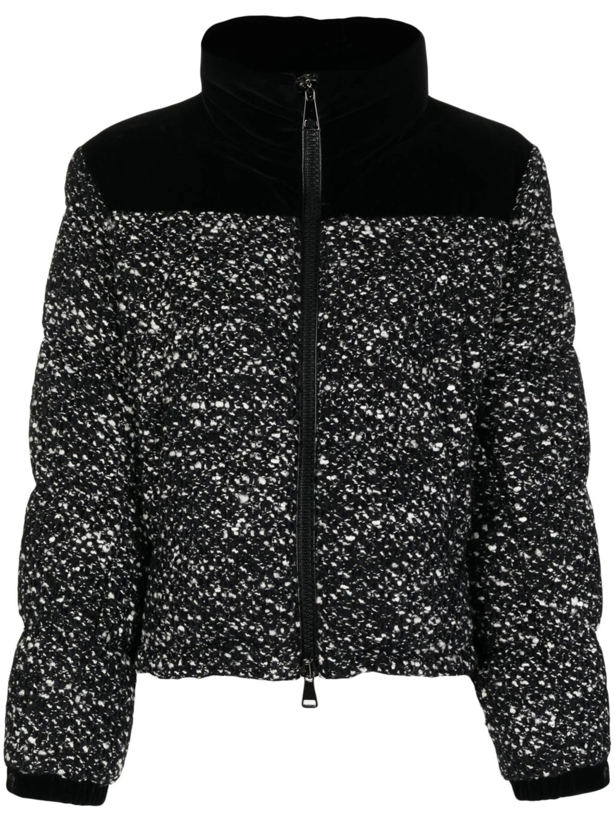 logo-patch padded jacket