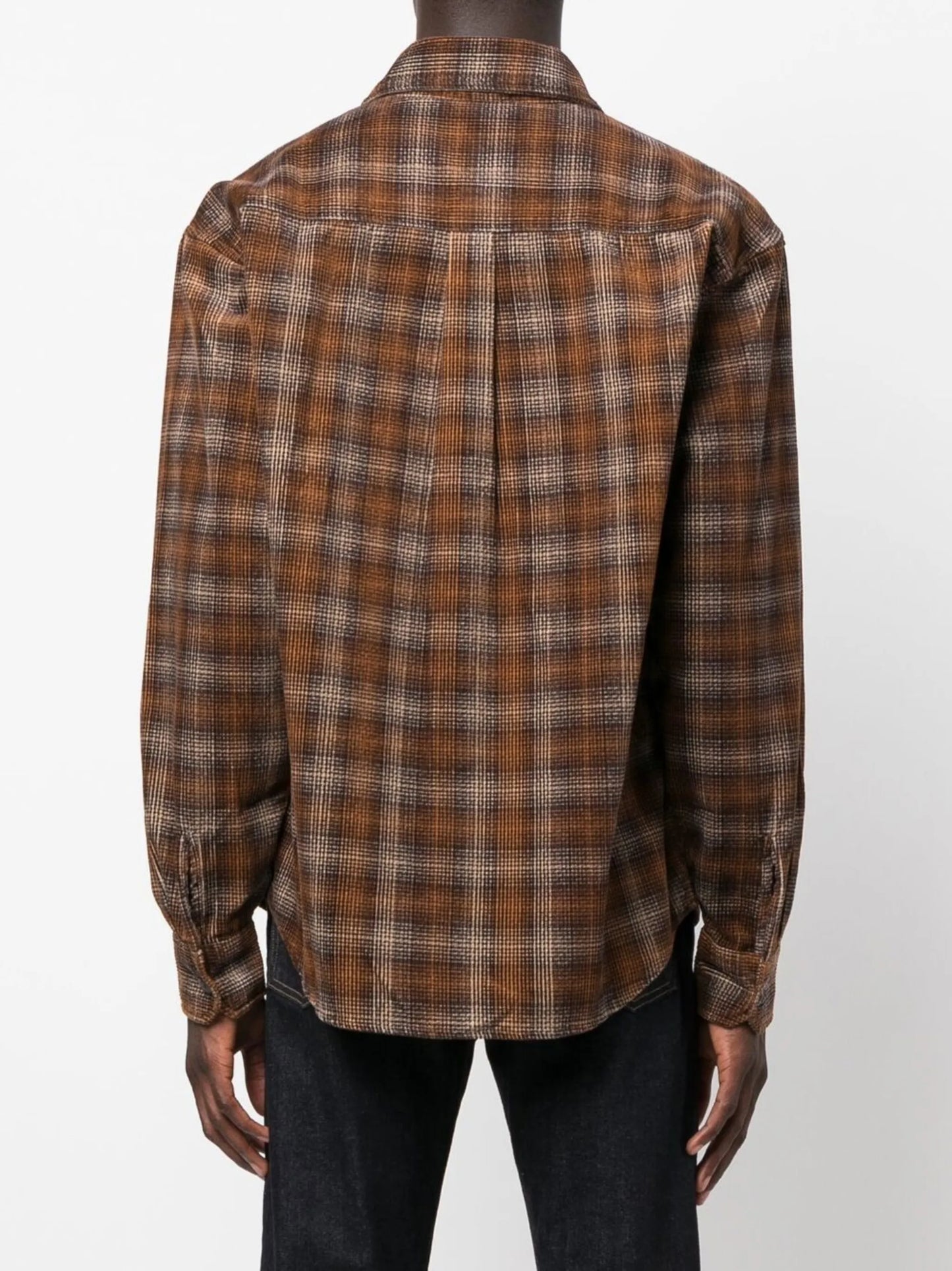 Work logo patch cotton shirt