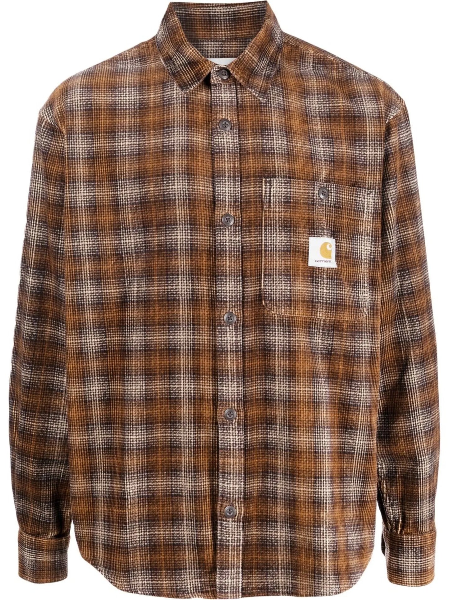 Work logo patch cotton shirt