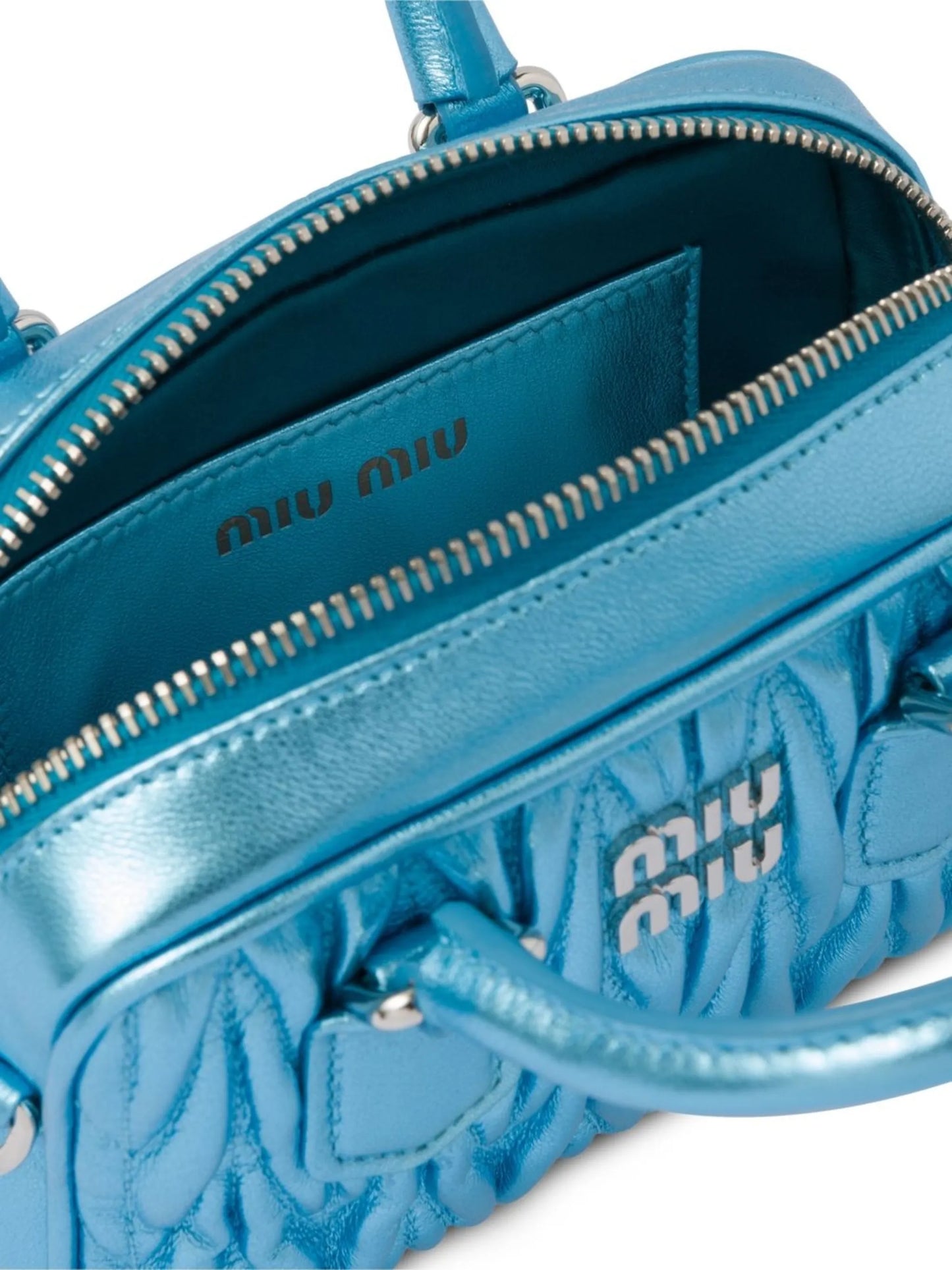 logo-plaque quilted tote bag