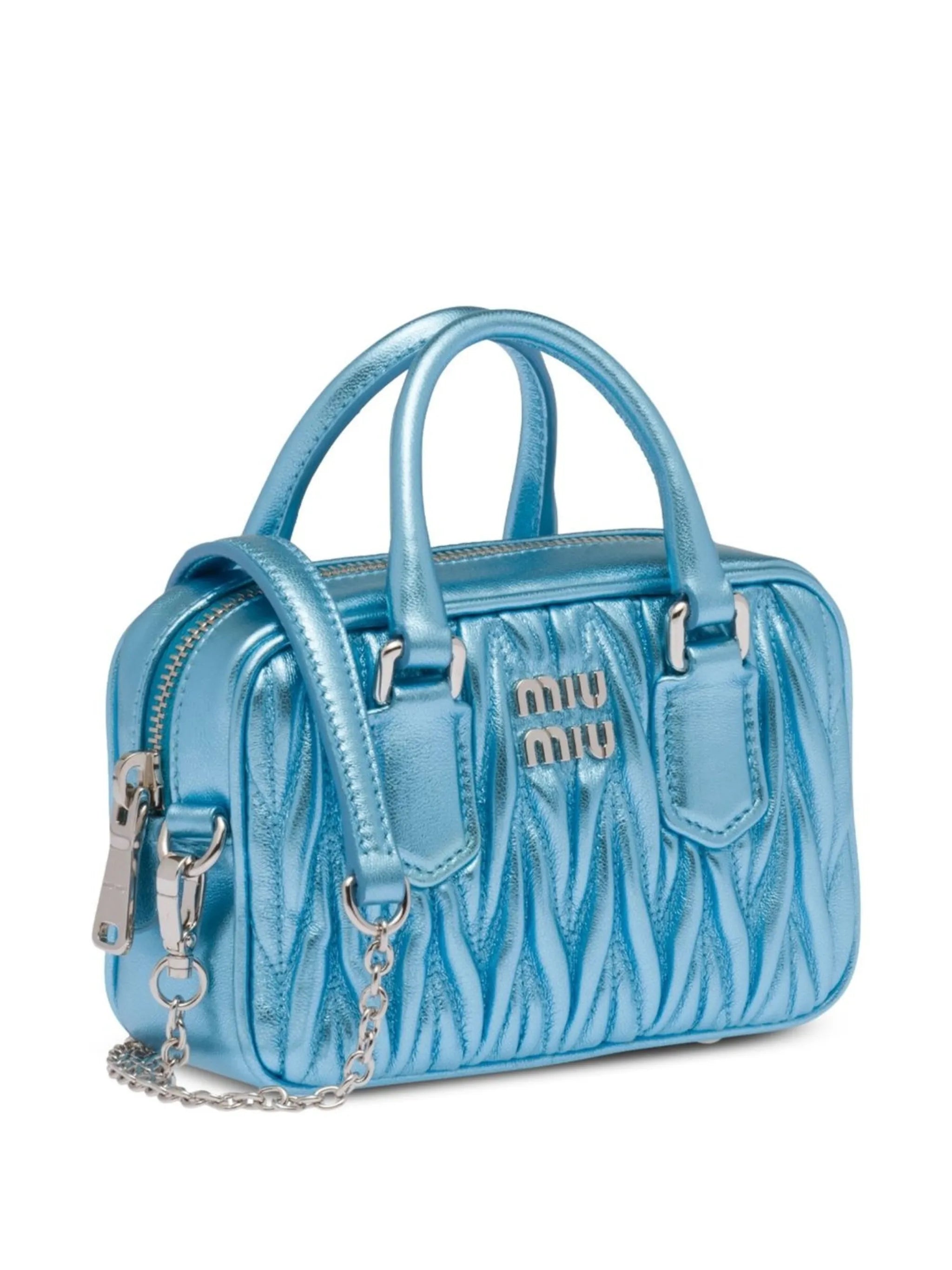 logo-plaque quilted tote bag
