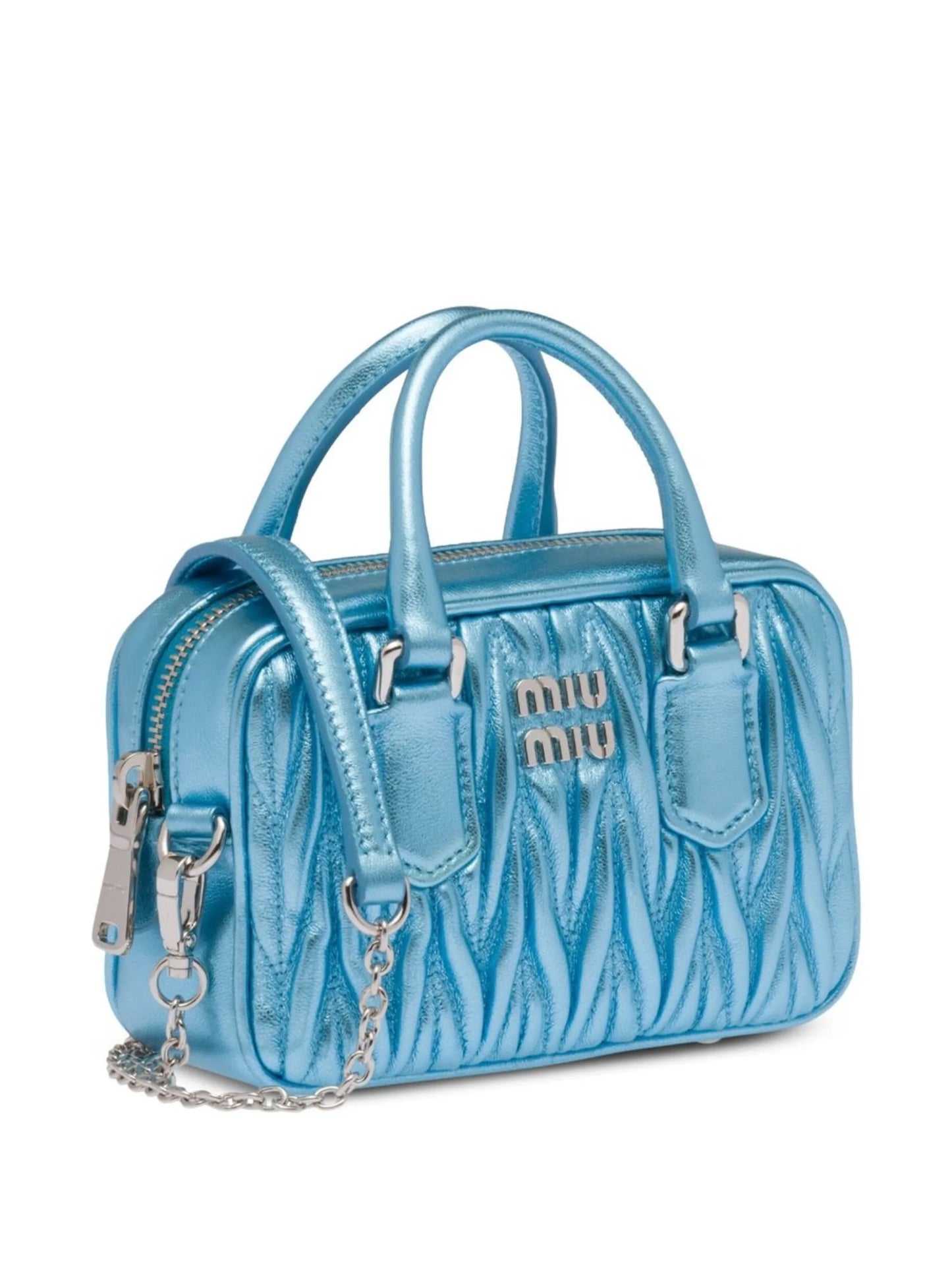 logo-plaque quilted tote bag