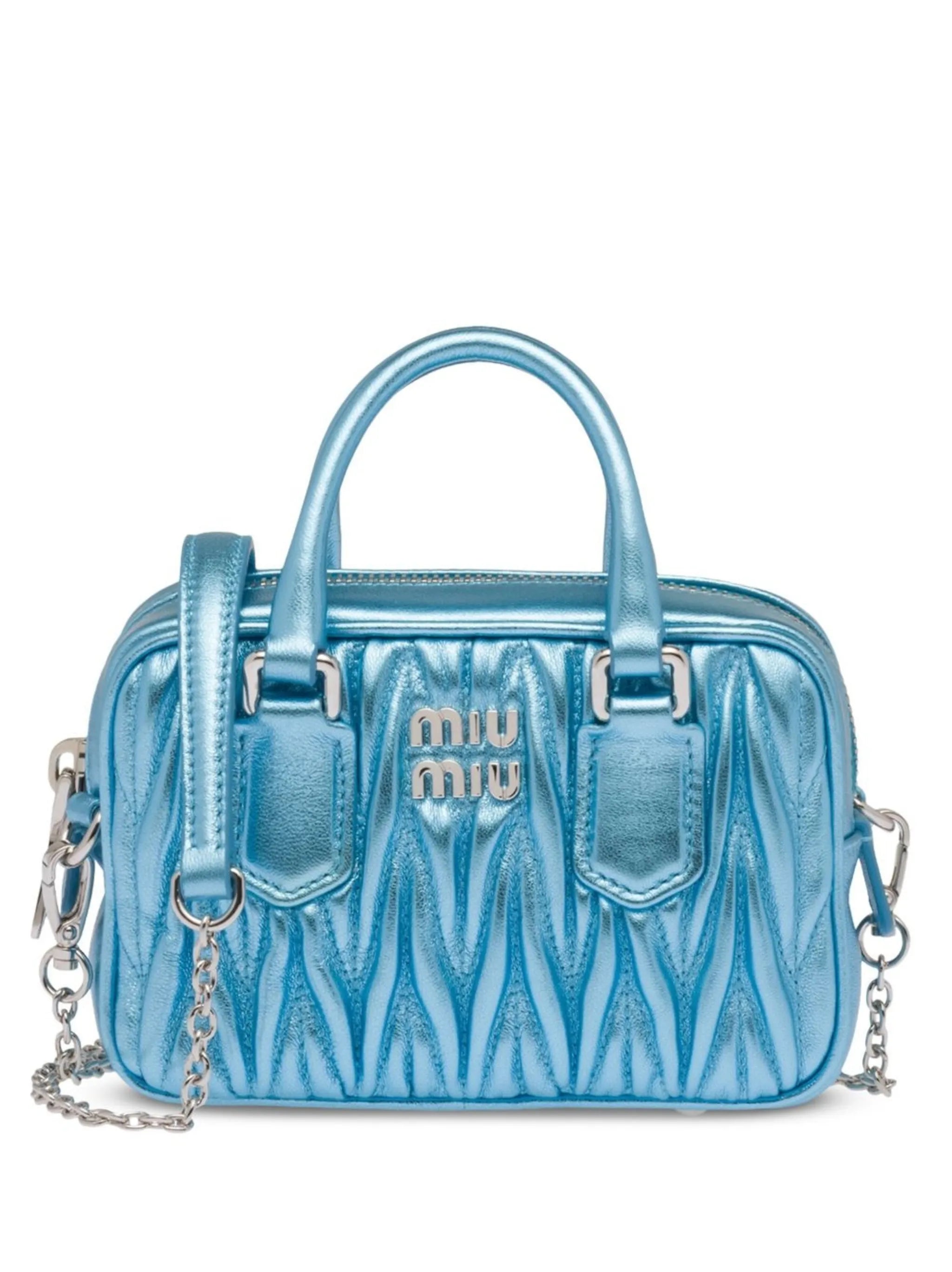 logo-plaque quilted tote bag