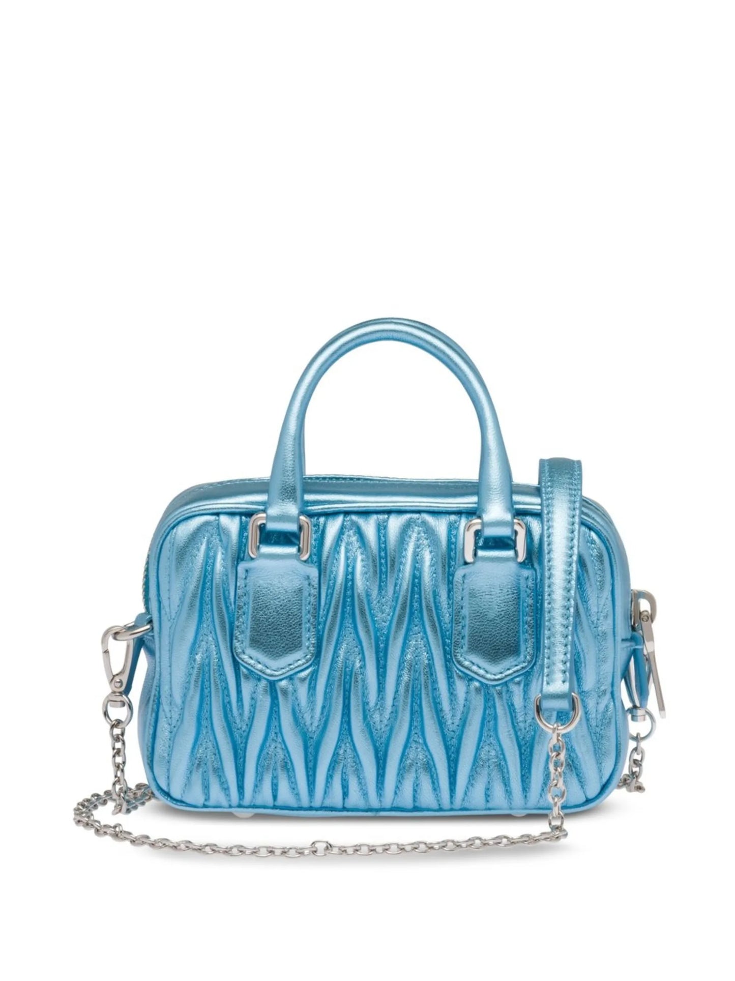 logo-plaque quilted tote bag
