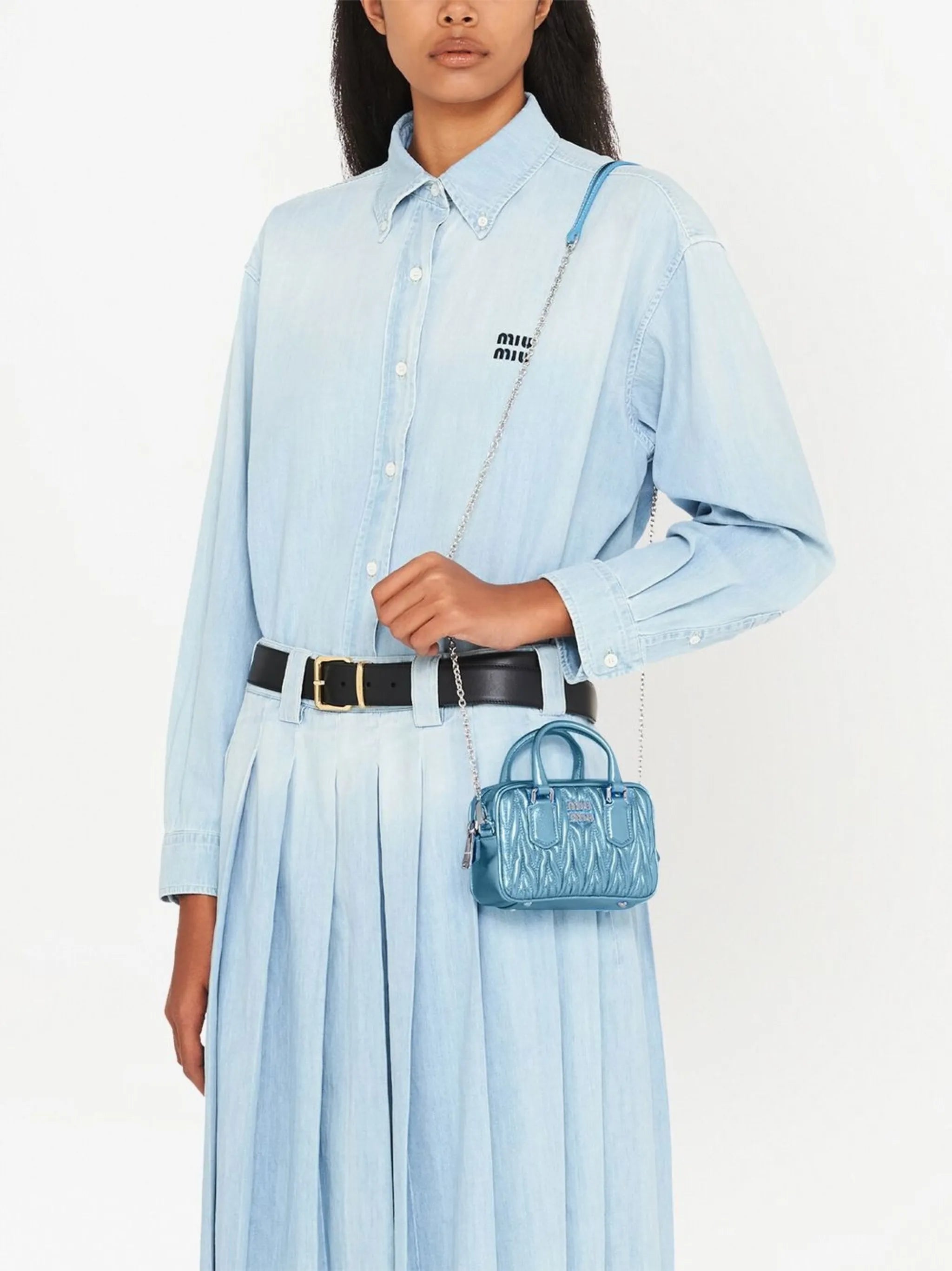 logo-plaque quilted tote bag