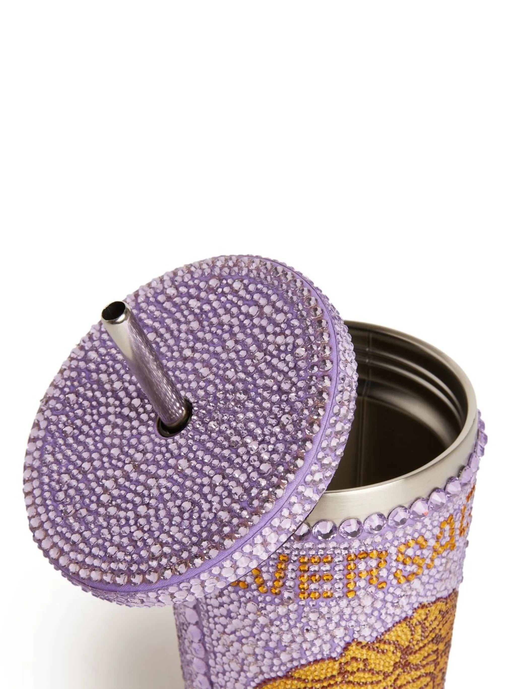 Medusa crystal-embellished travel cup