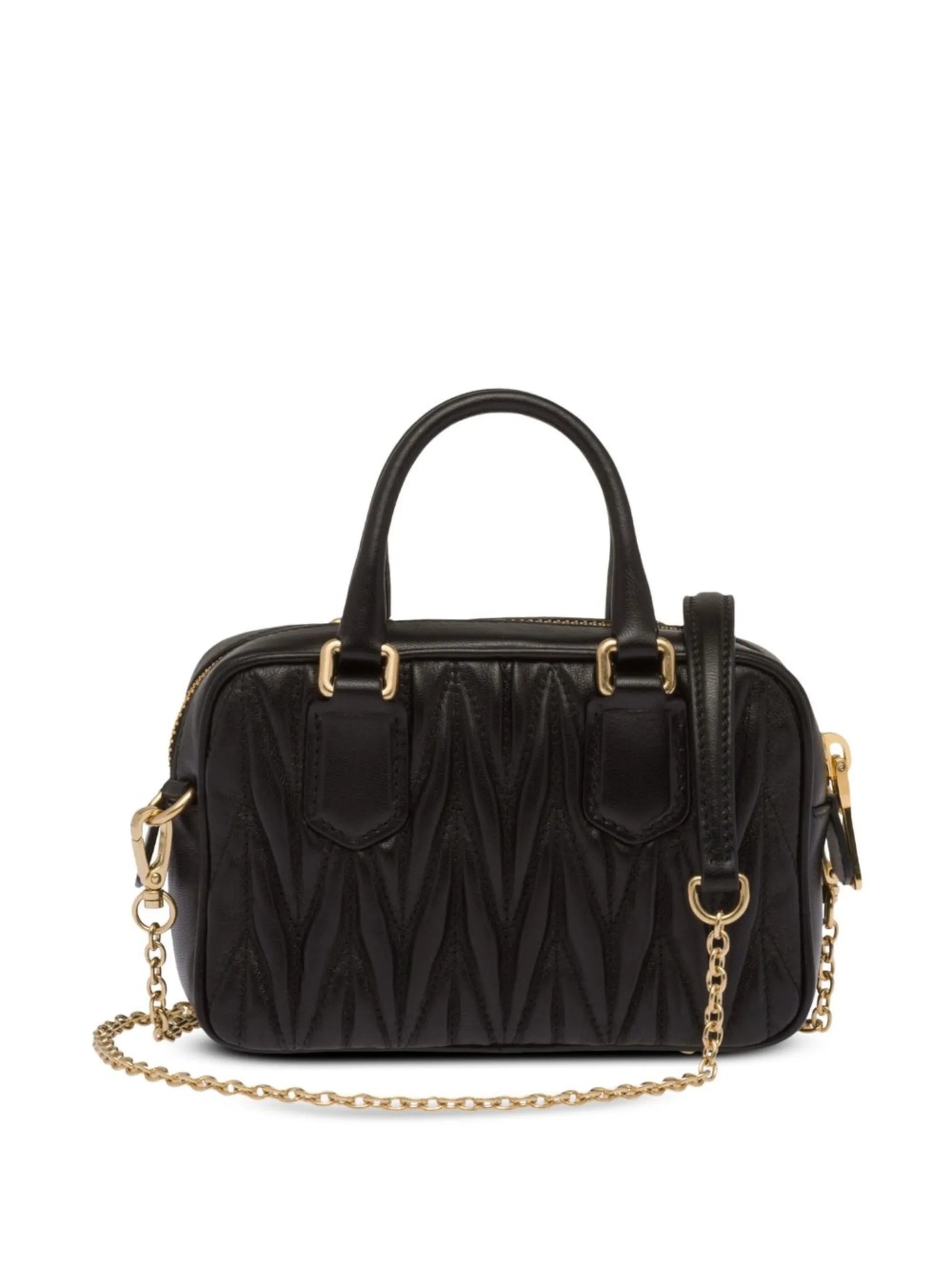 Matelassé mini tote bag