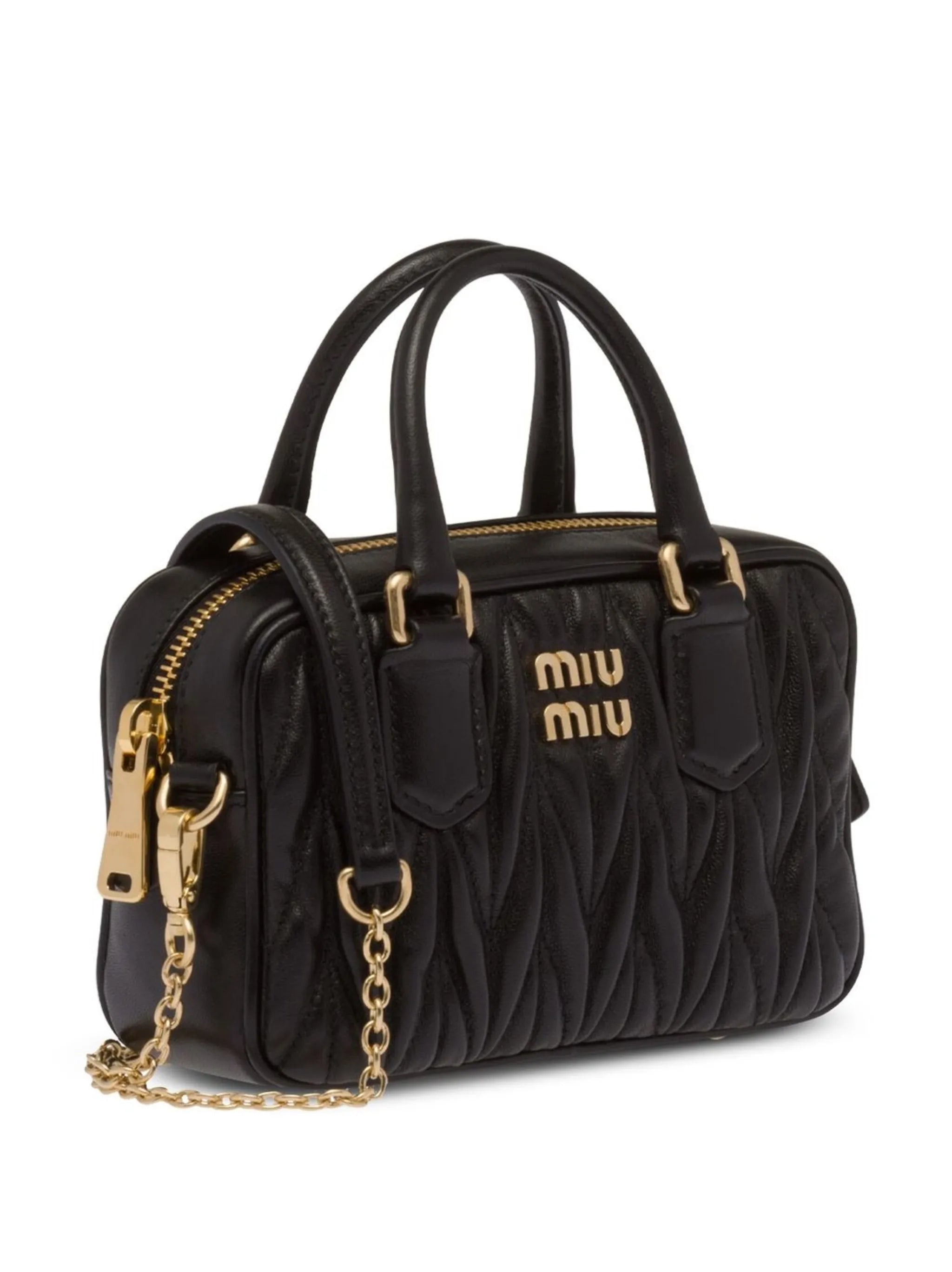 Matelassé mini tote bag