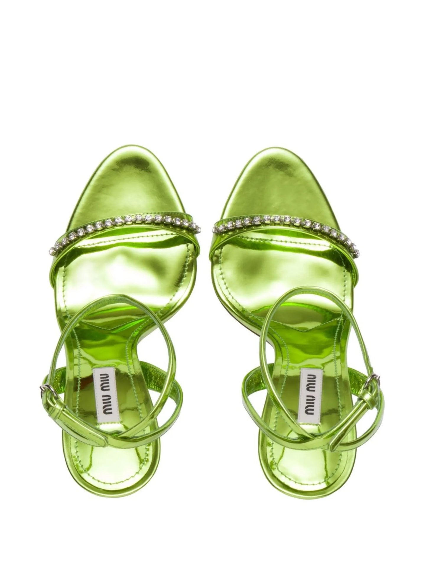 Metallic leather sandals