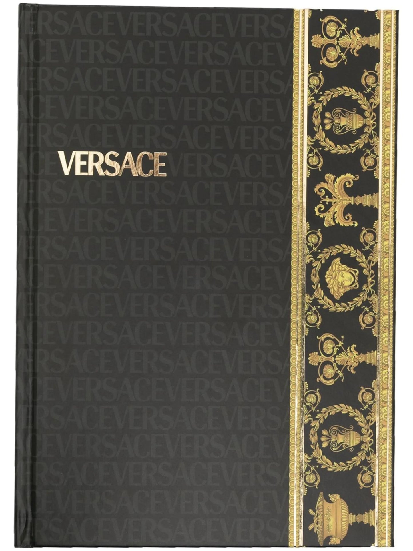 Barocco logo-print notebook