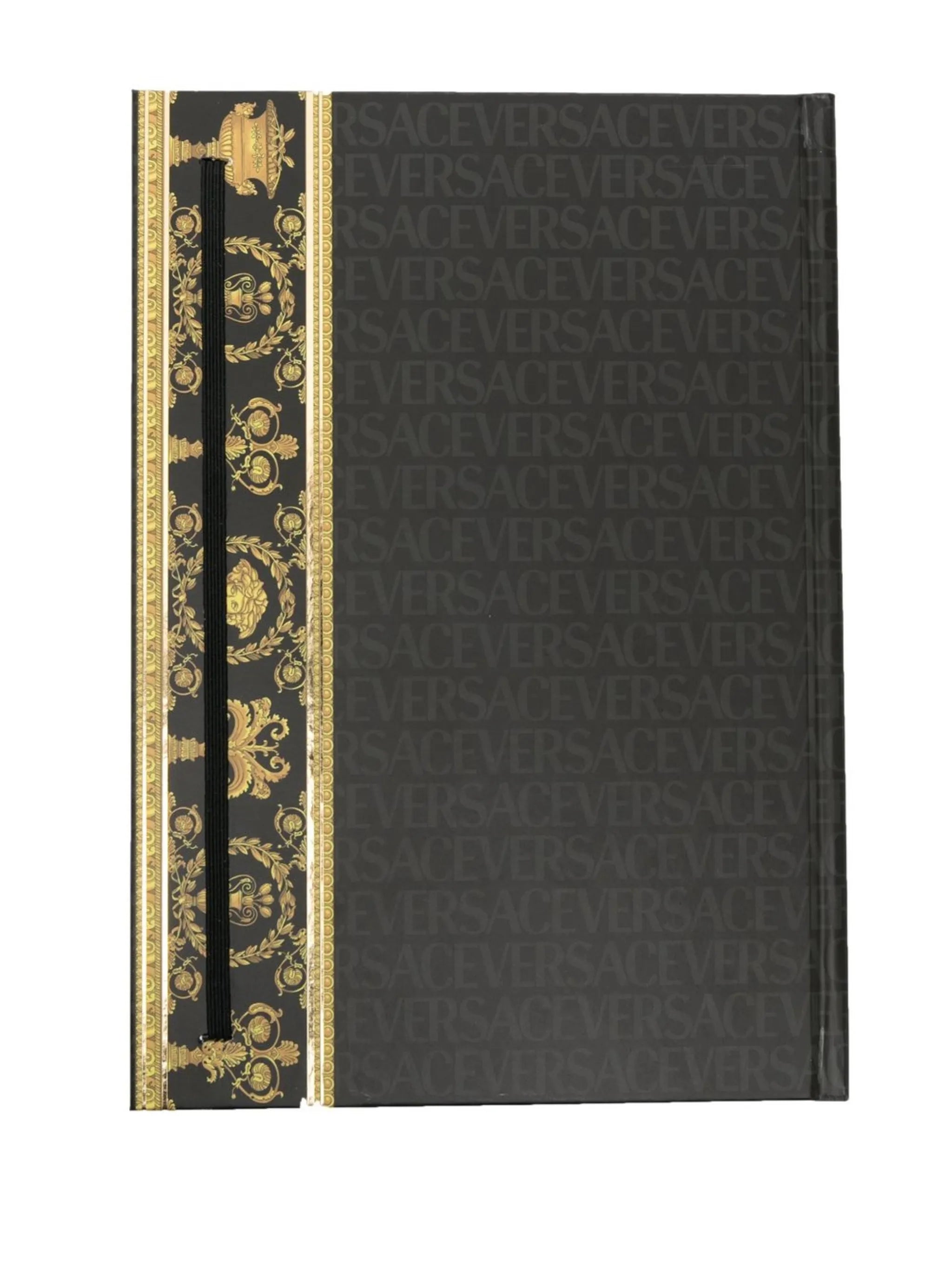 Barocco logo-print notebook