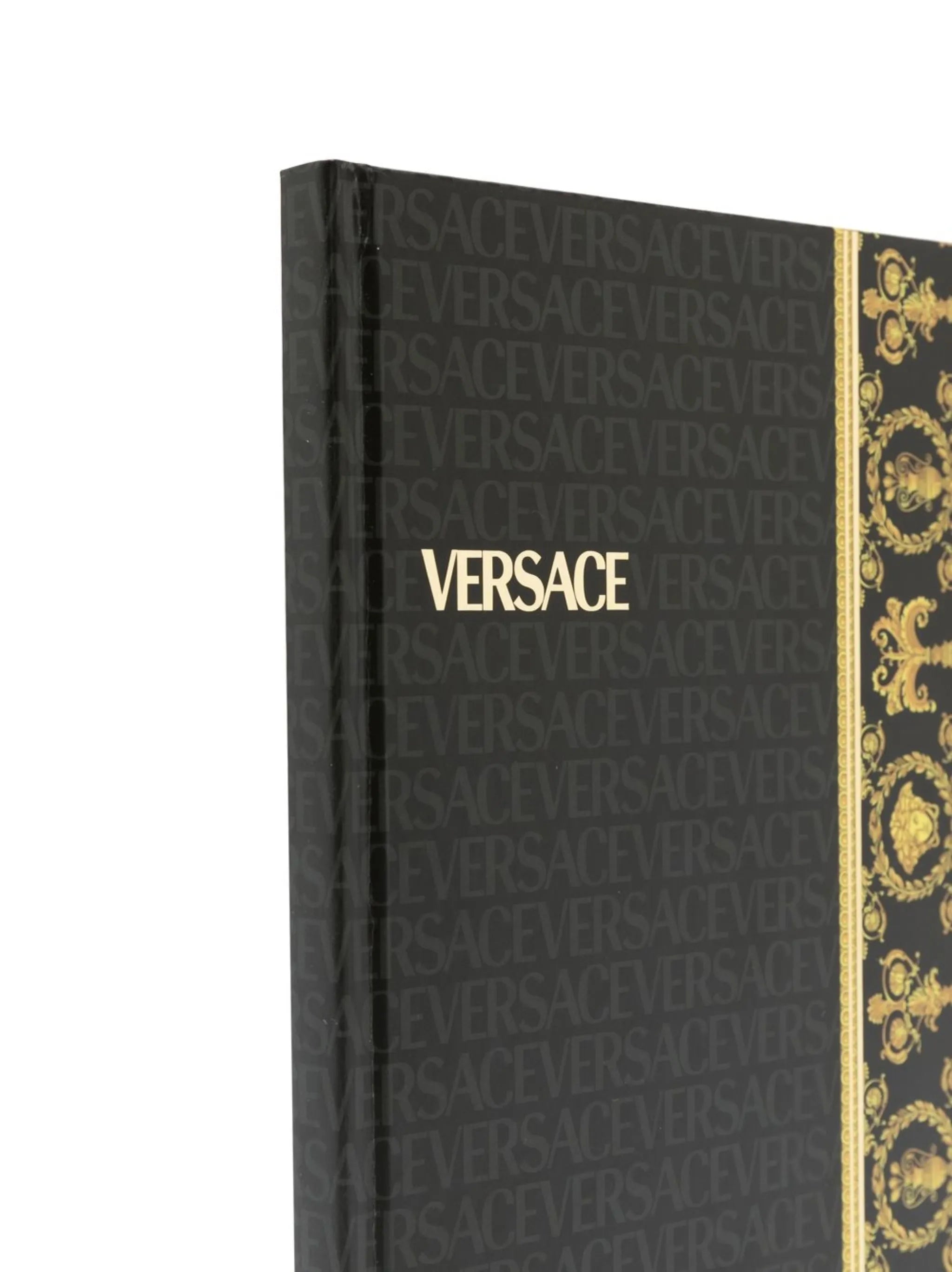 Barocco logo-print notebook