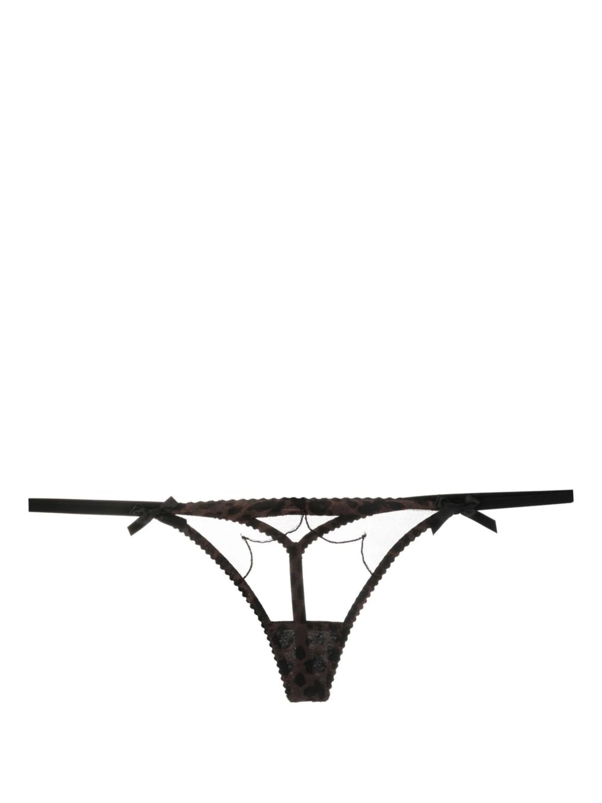 Lorna leopard-print thong