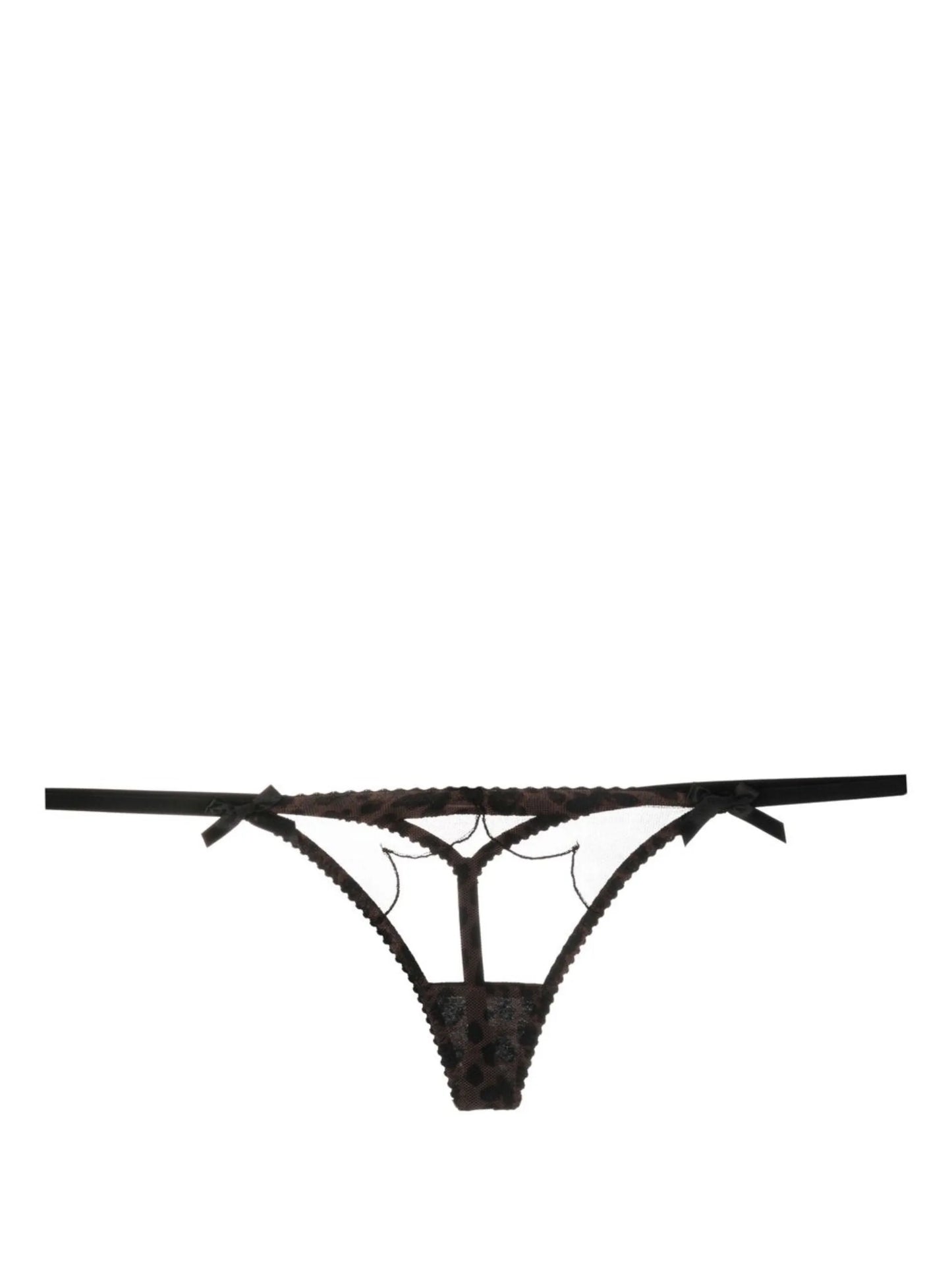 Lorna leopard-print thong