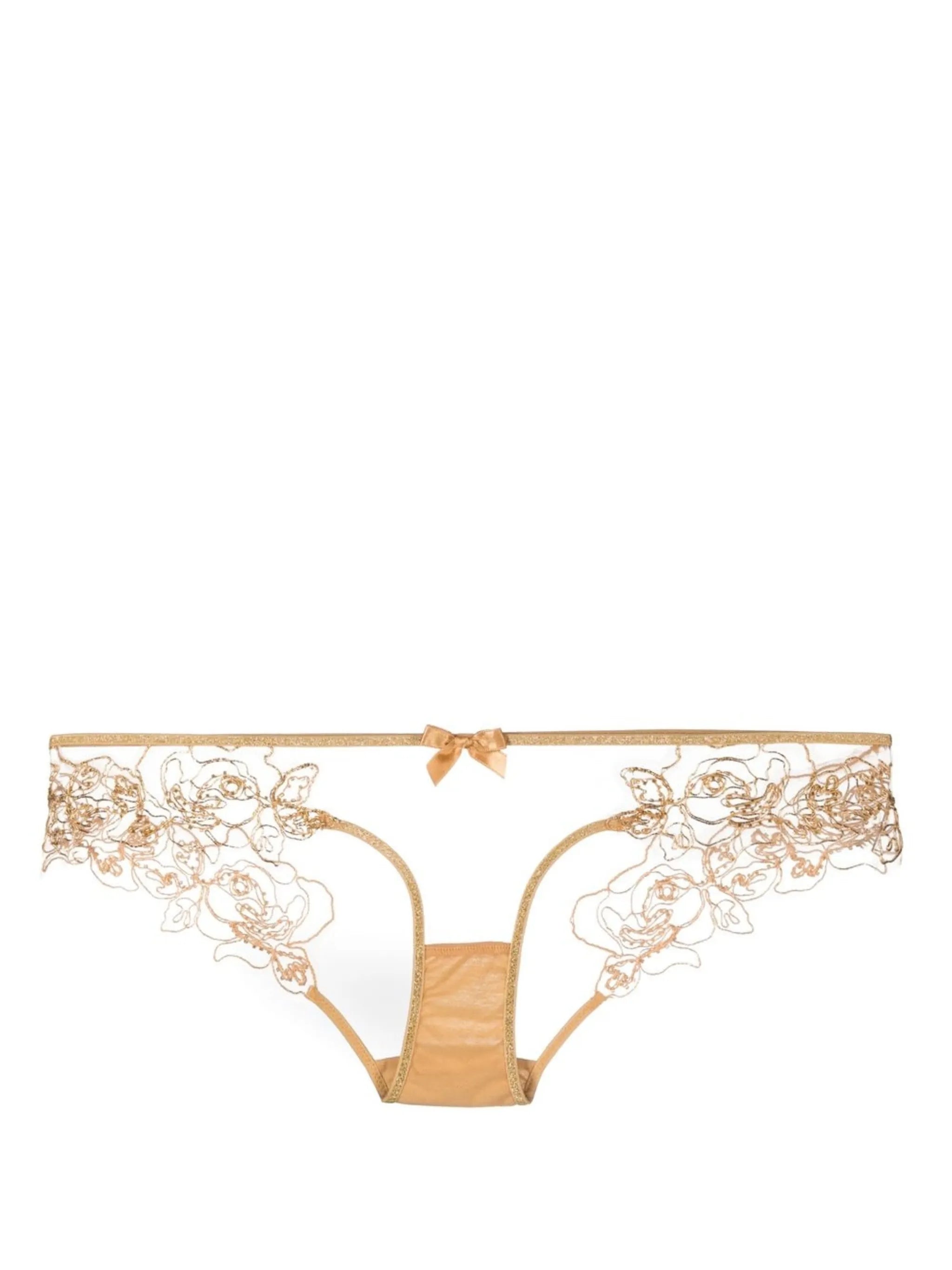 Lindie floral-lace briefs
