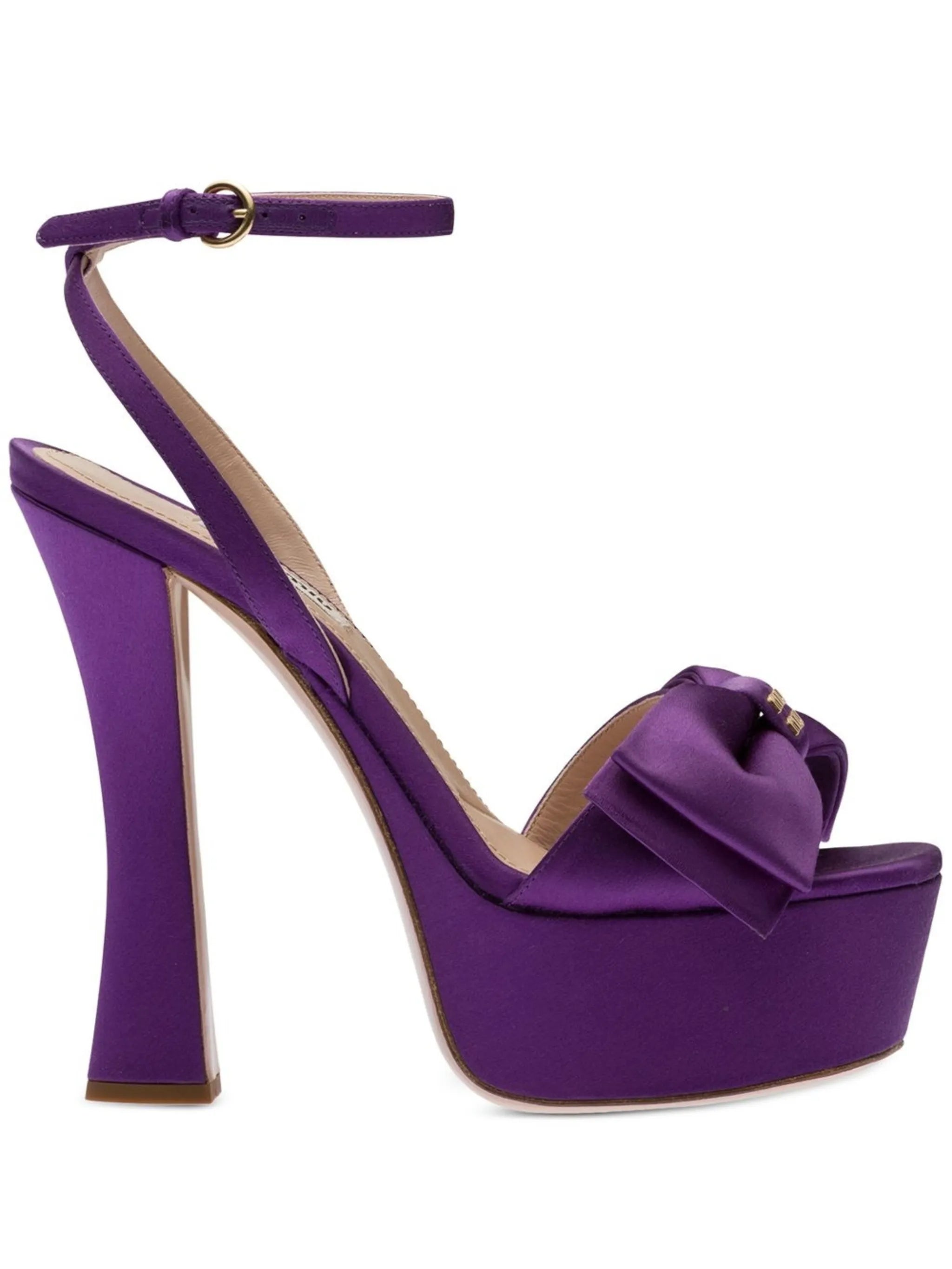 platform bow-front sandals