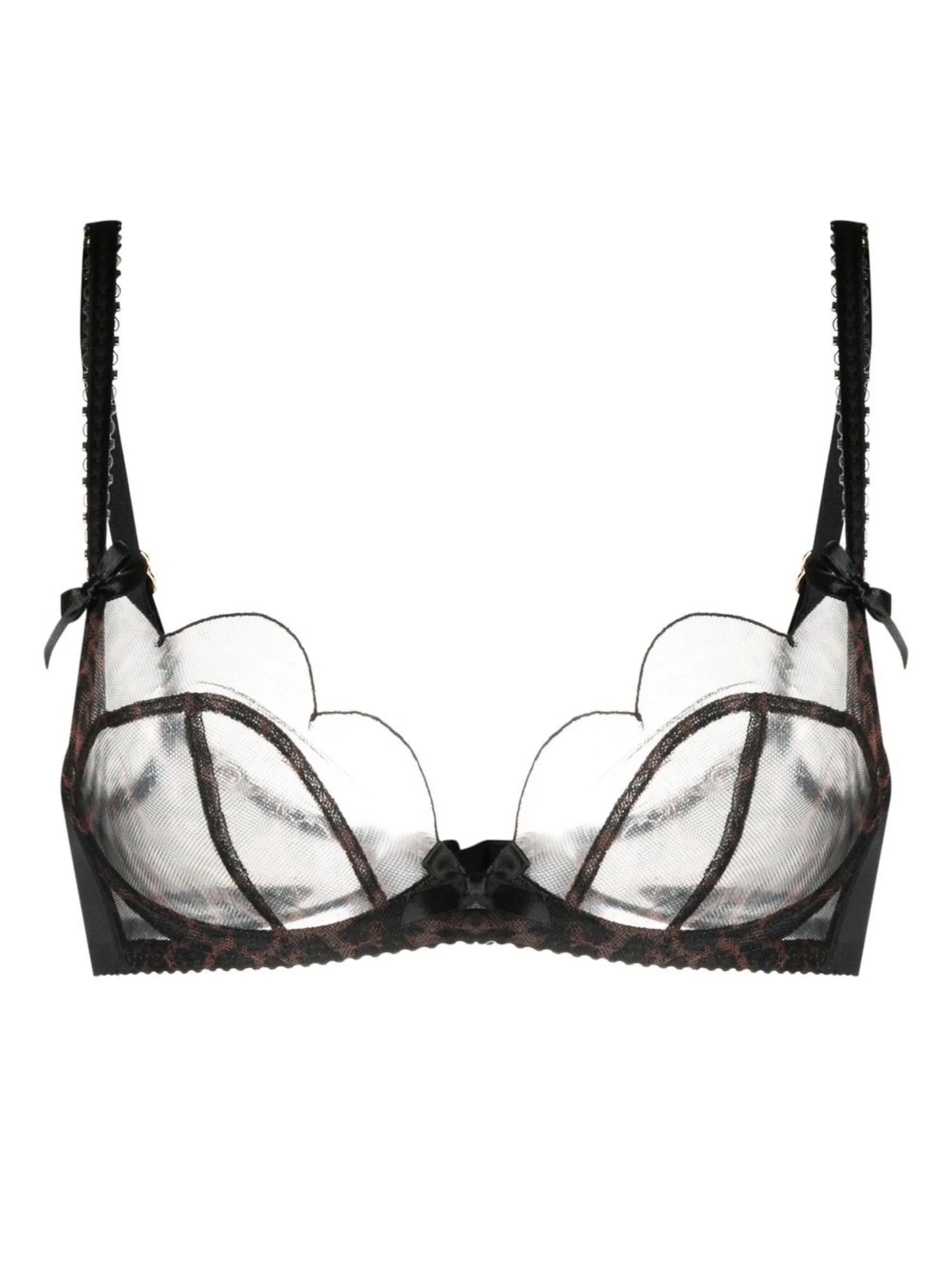 Lorna underwired leopard-print bra