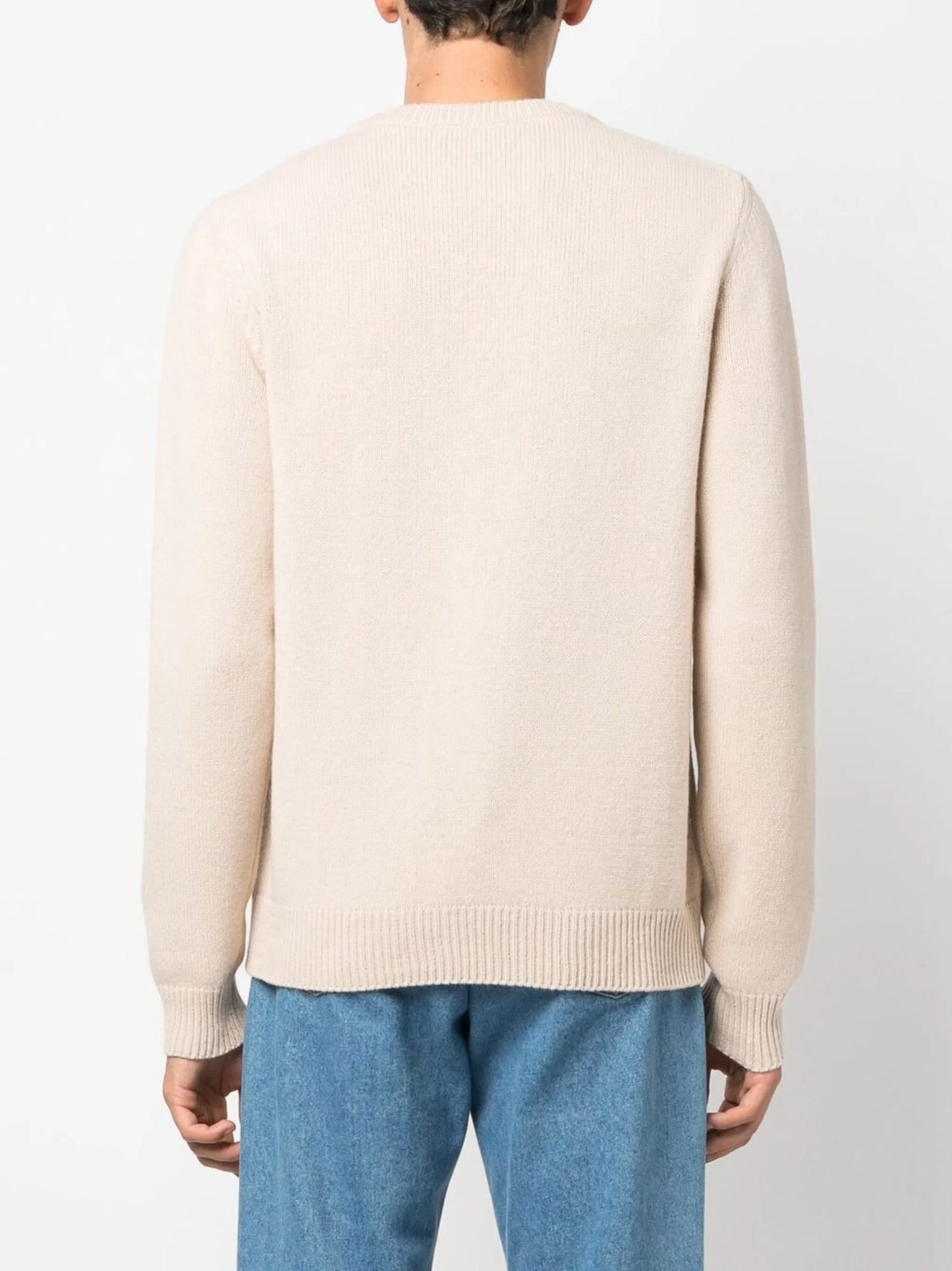 intarsia-knit logo jumper