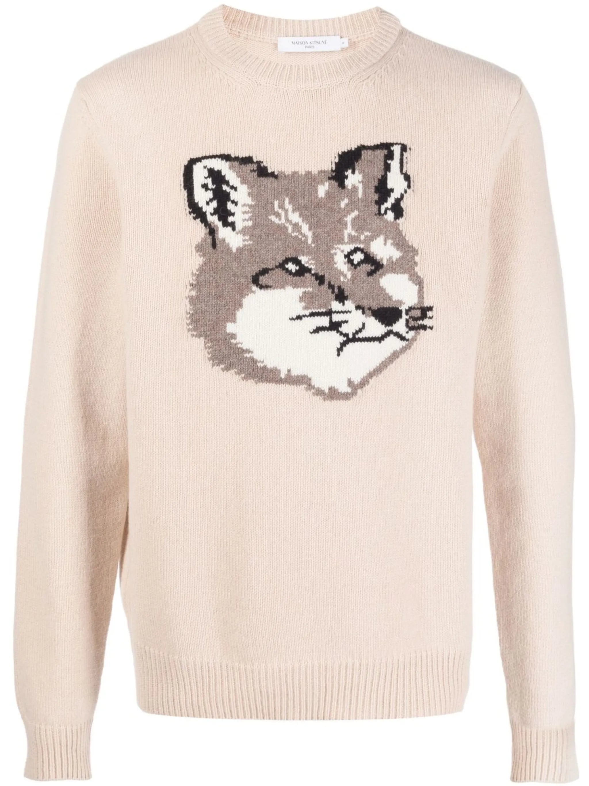 intarsia-knit logo jumper