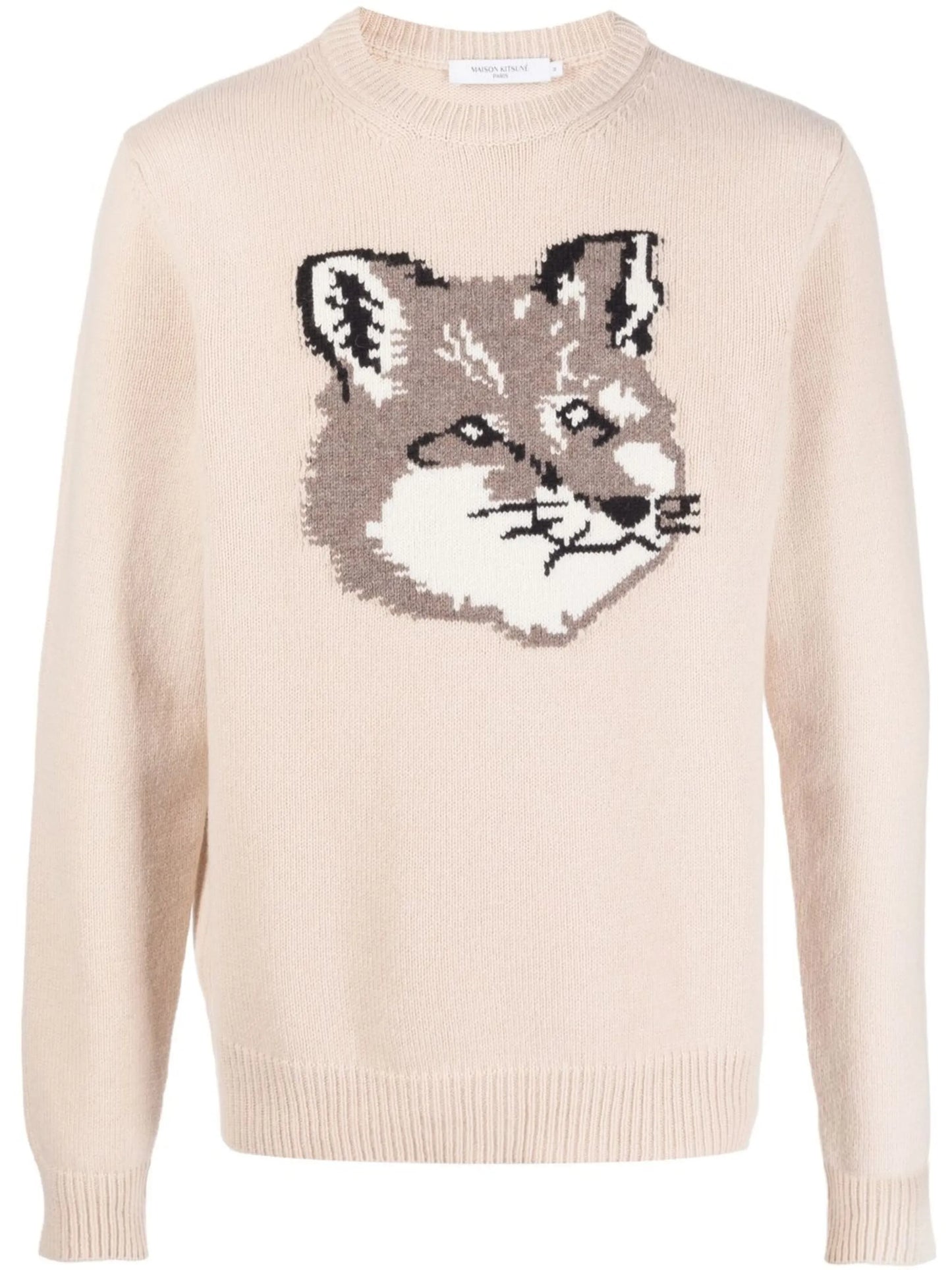 intarsia-knit logo jumper