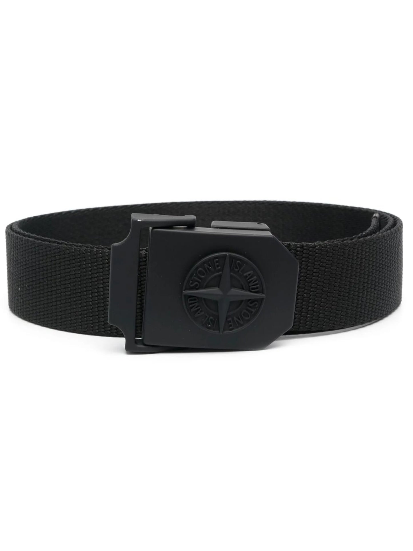 logo-debossed woven belt