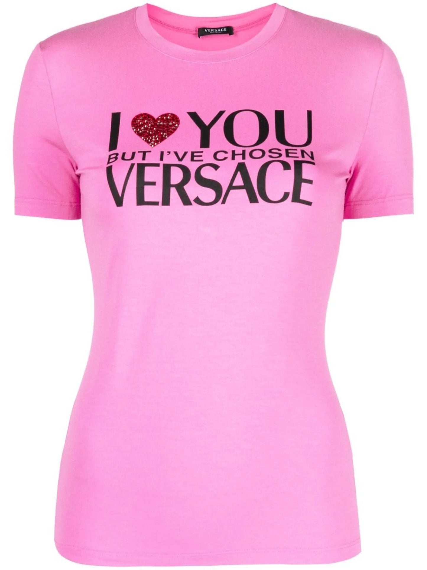 slogan-print T-shirt