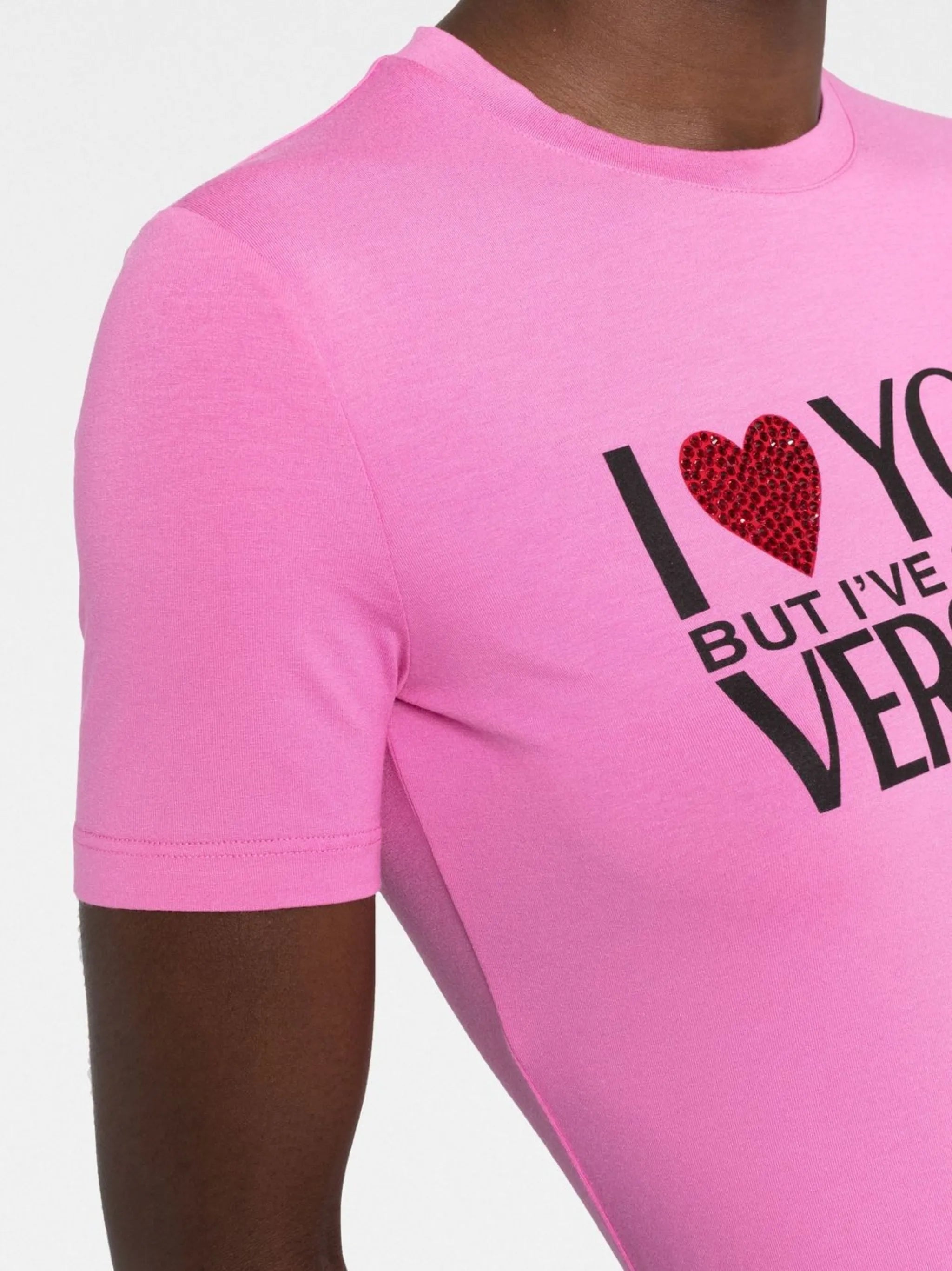 slogan-print T-shirt