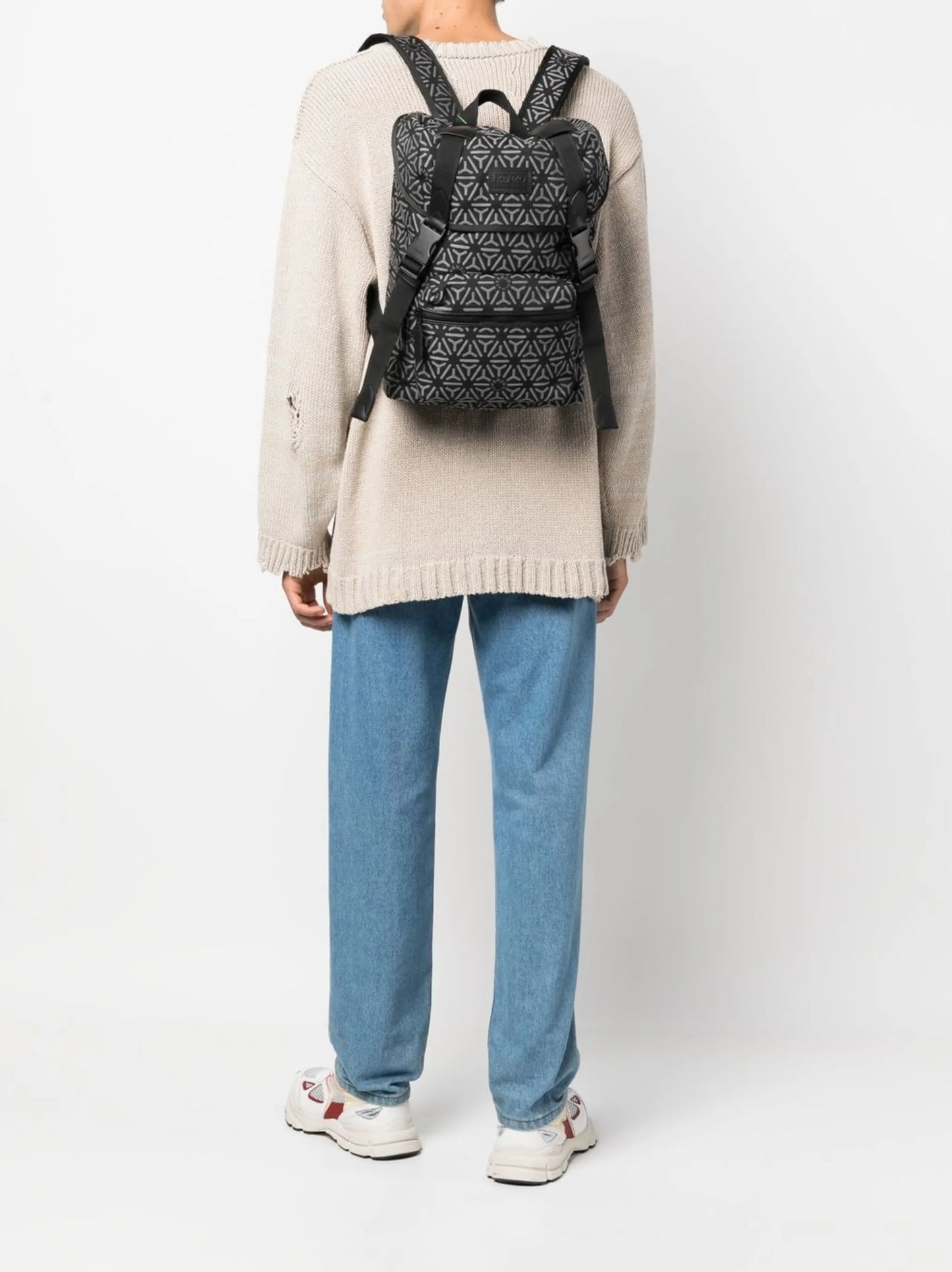 Temari graphic-print backpack