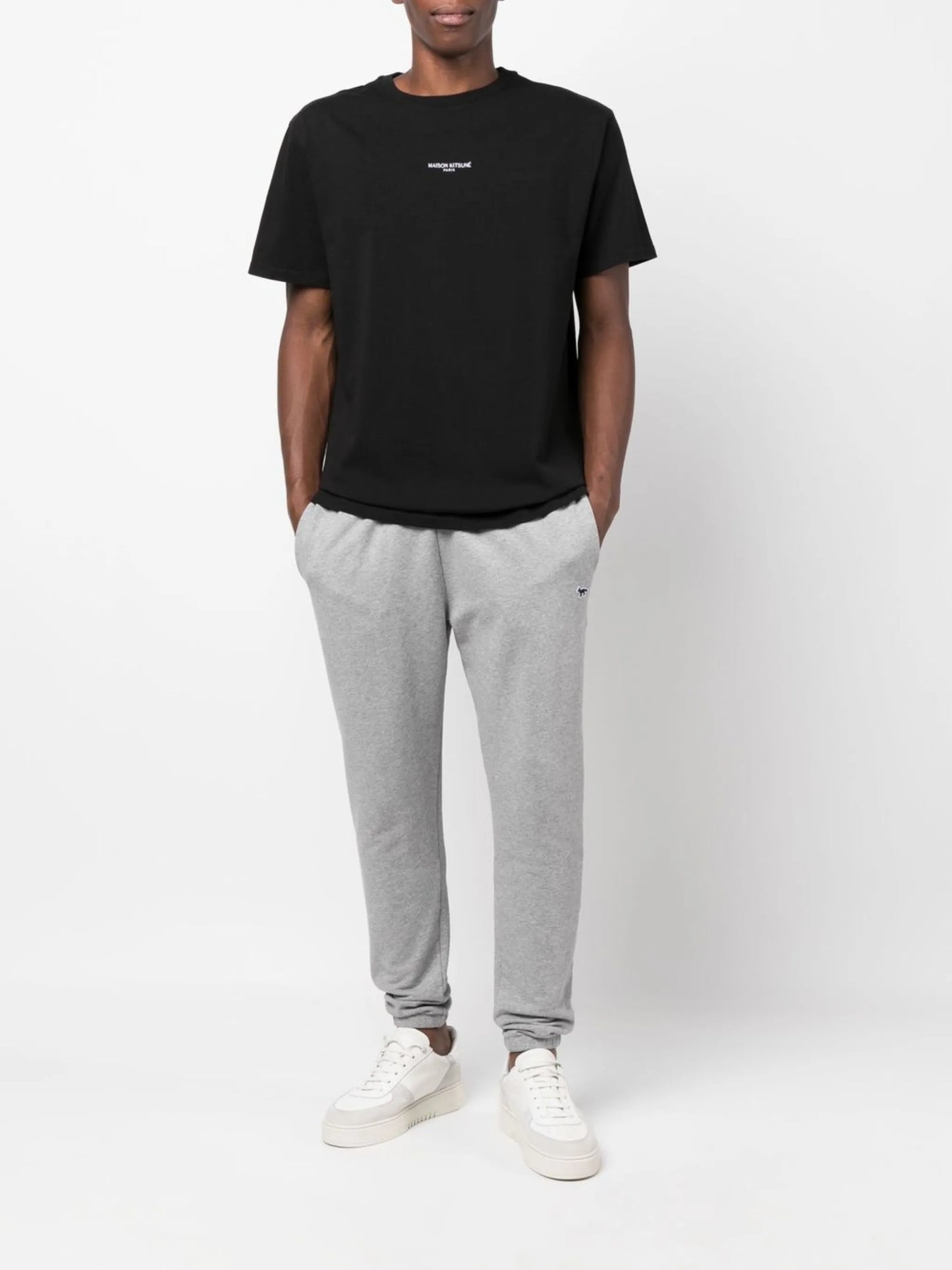 elasticated-waistband track pants