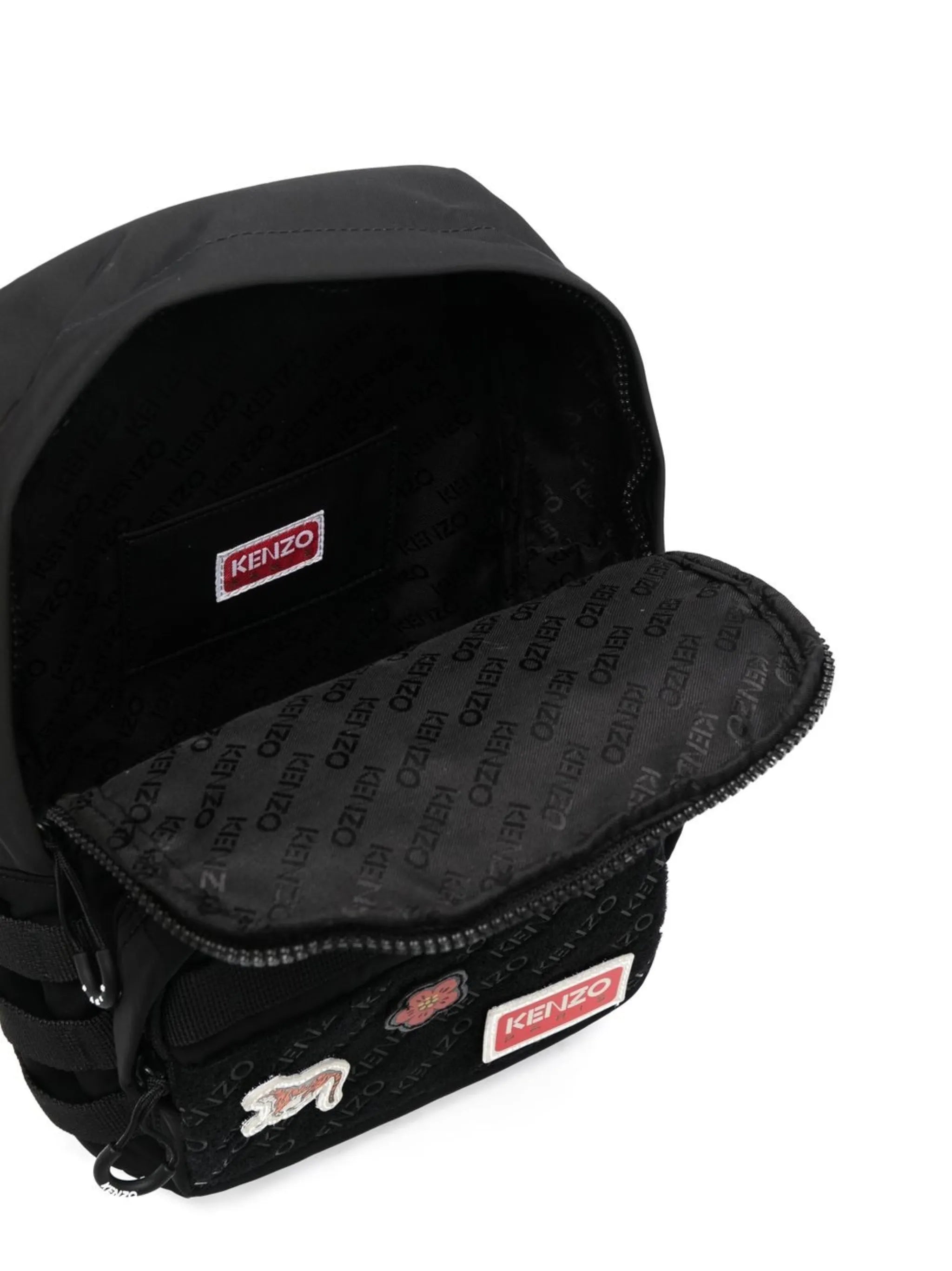 appliqué logo backpack
