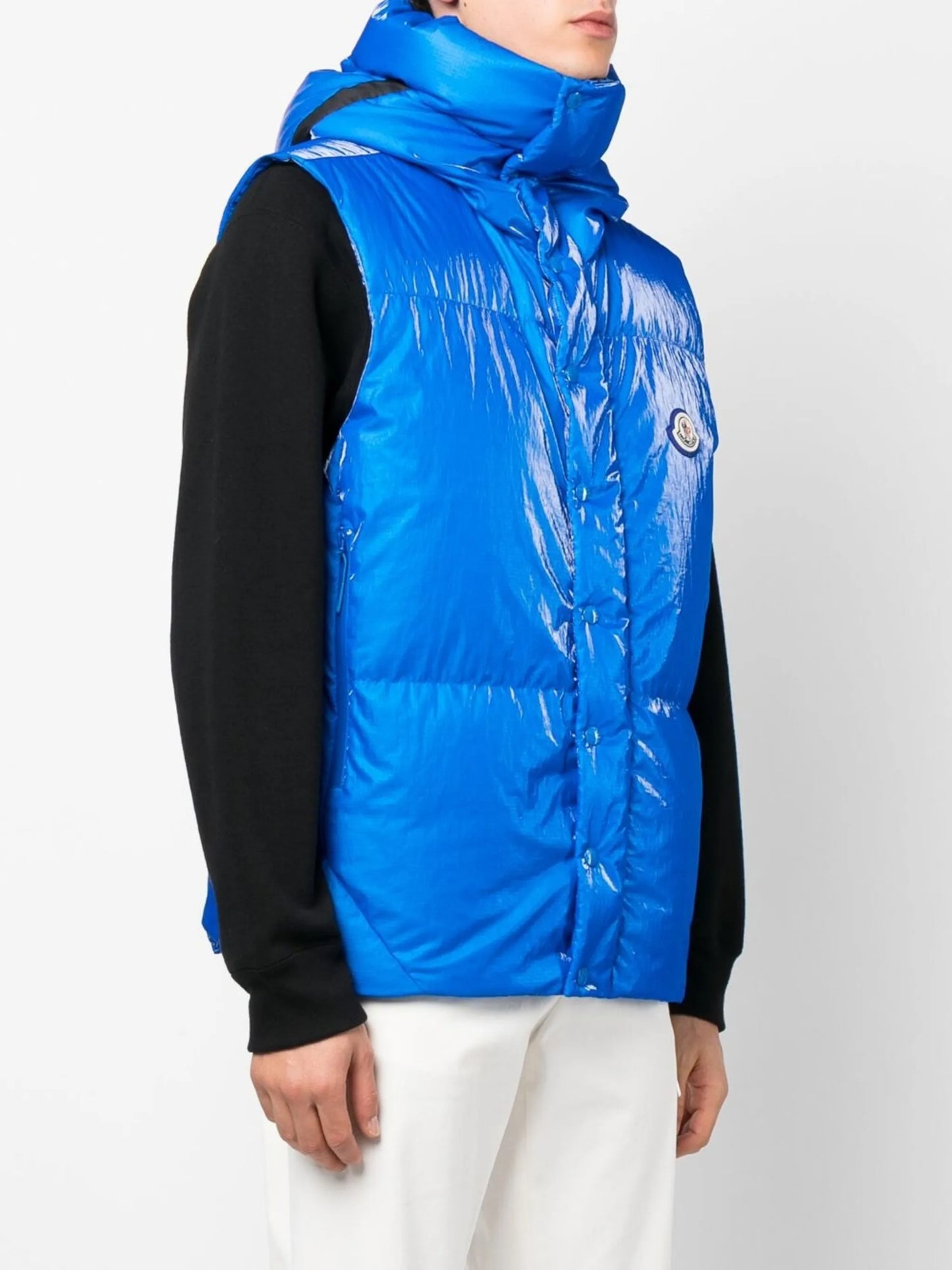 logo padded gilet
