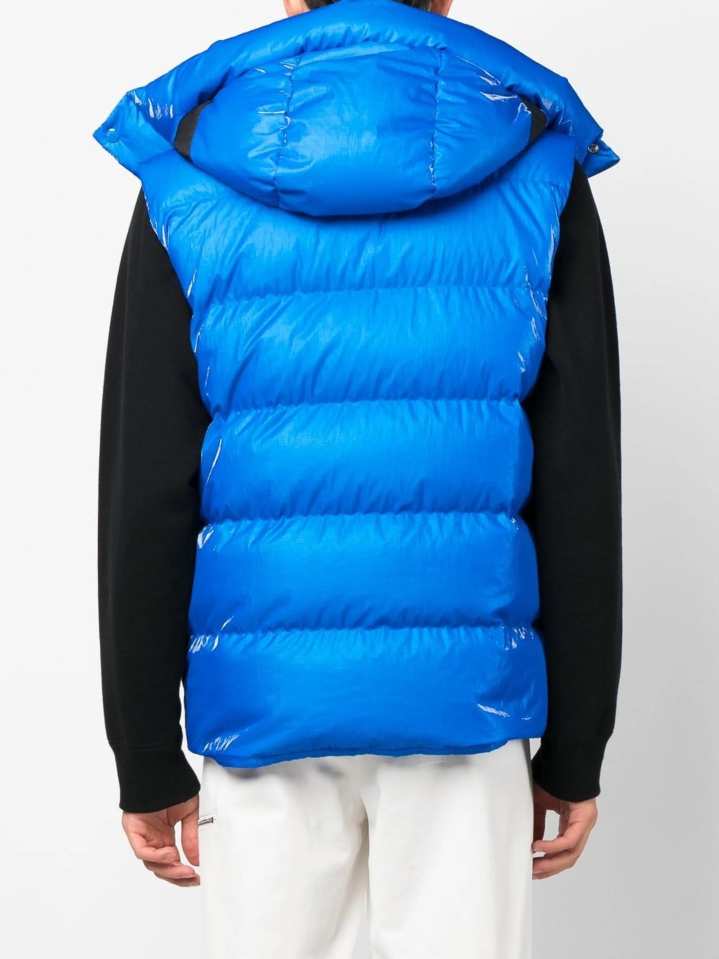 logo padded gilet