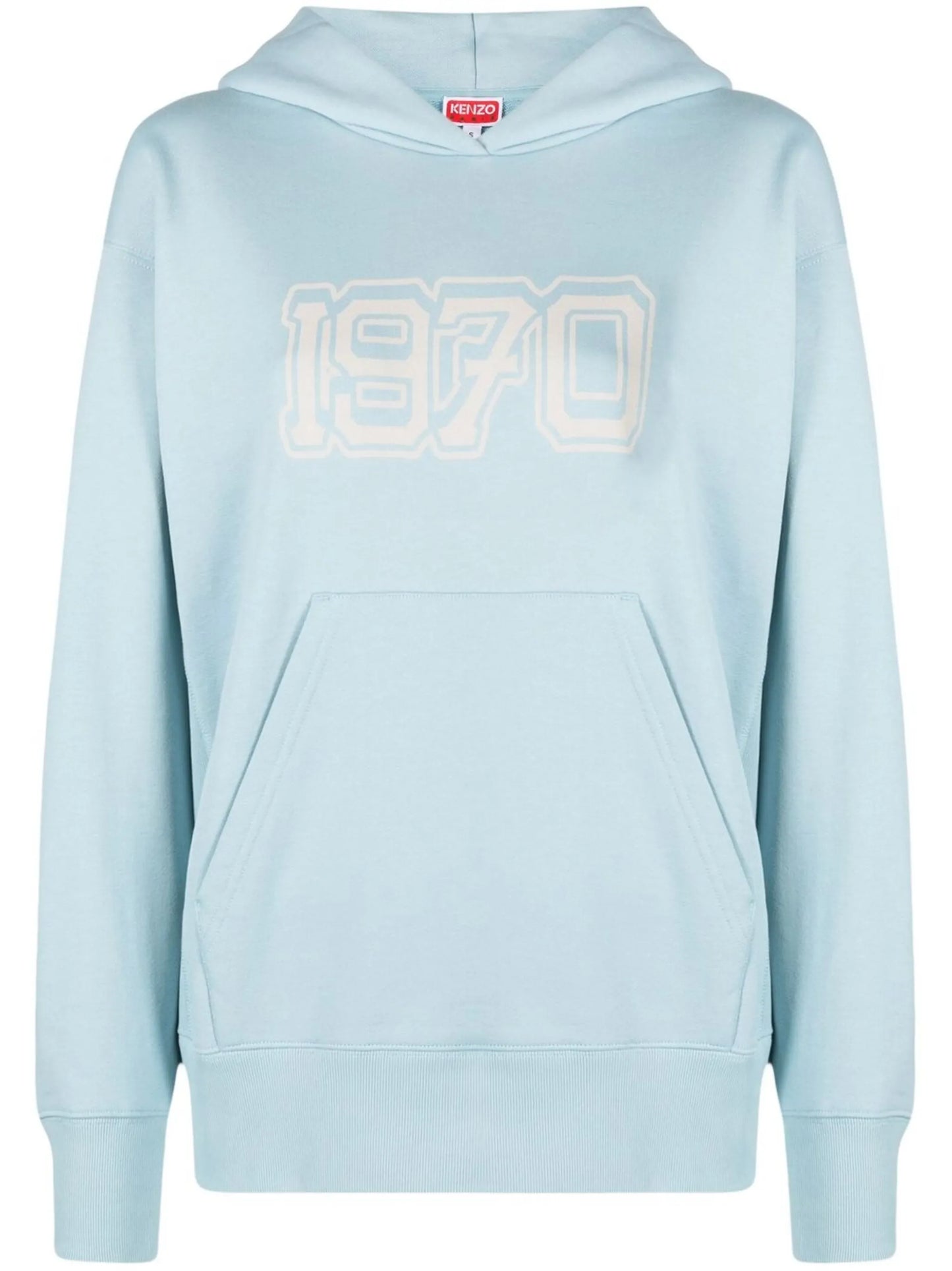 graphic-print cotton hoodie