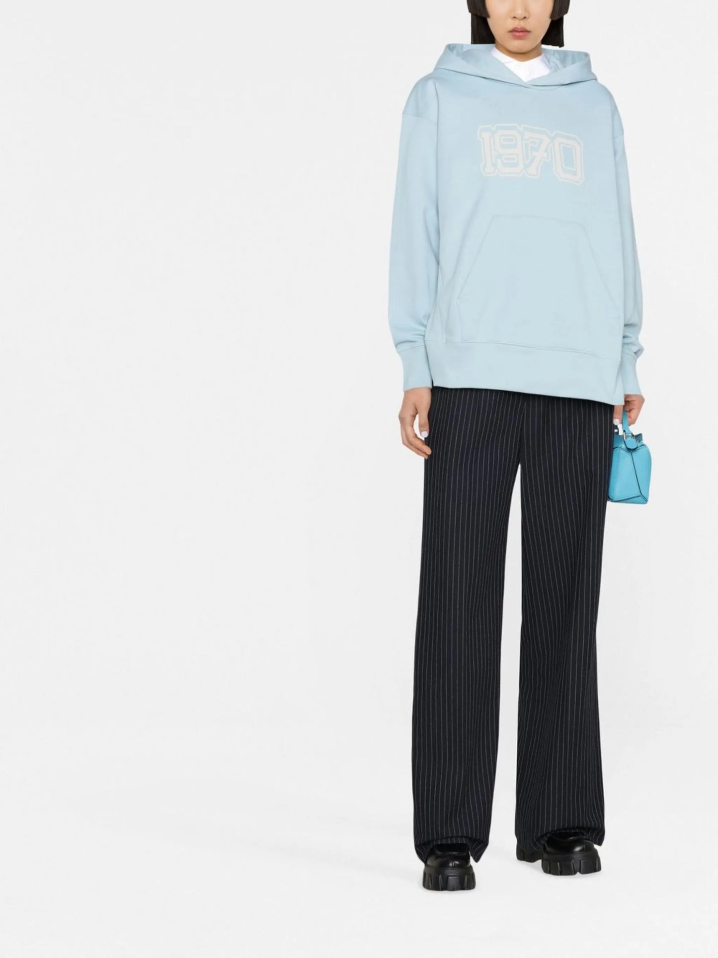 graphic-print cotton hoodie