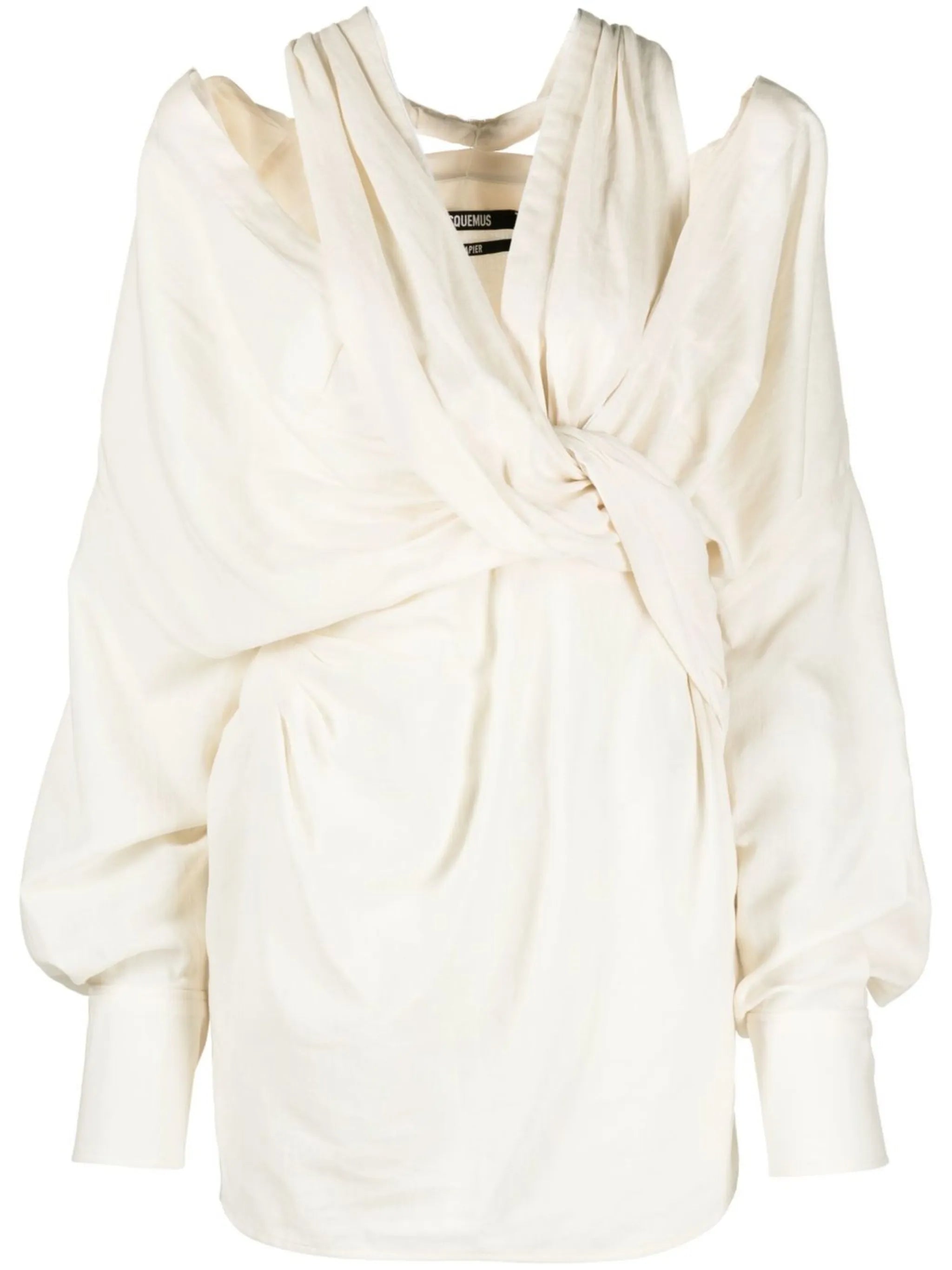La Robe Agui draped minidress