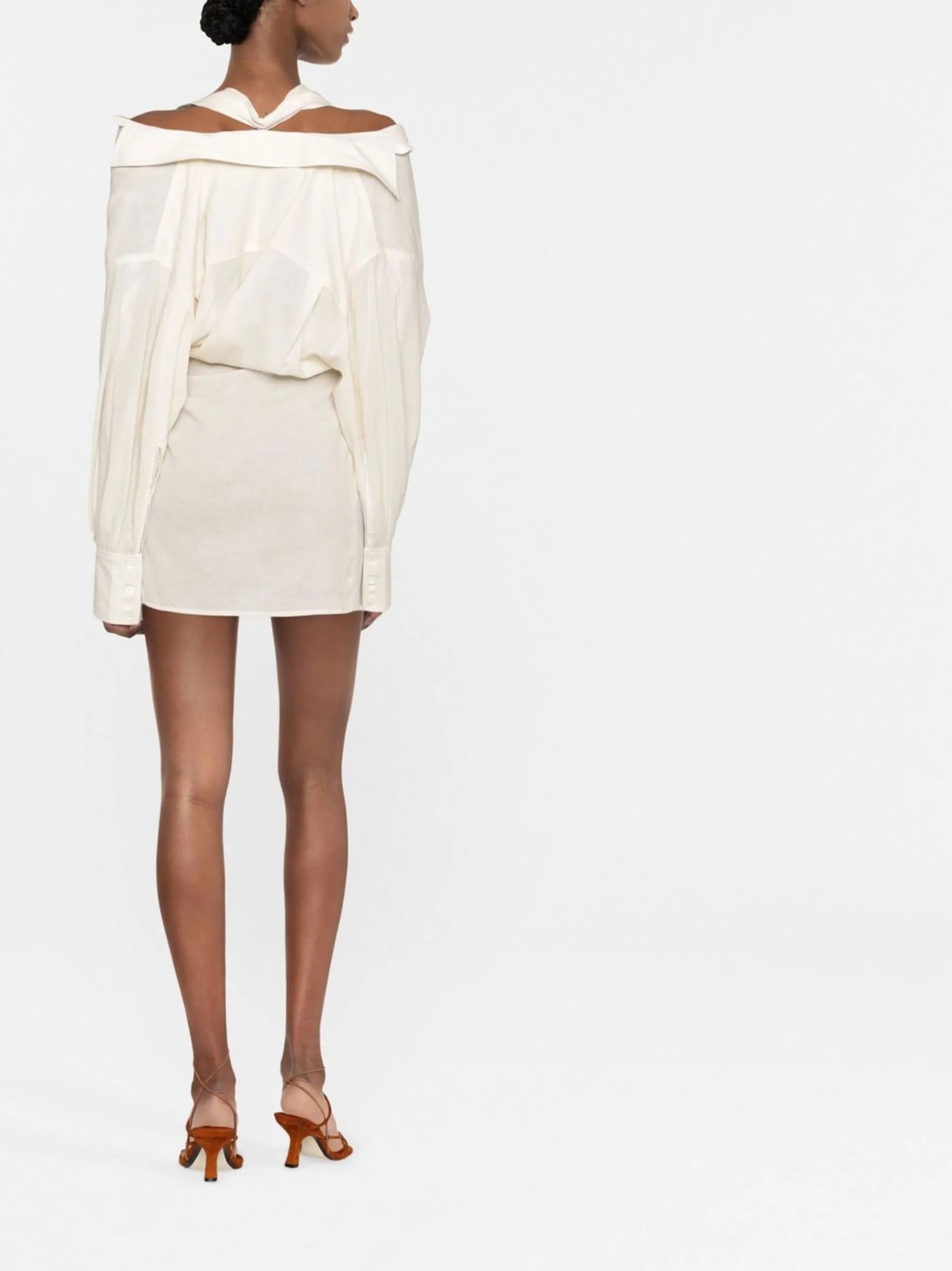 La Robe Agui draped minidress