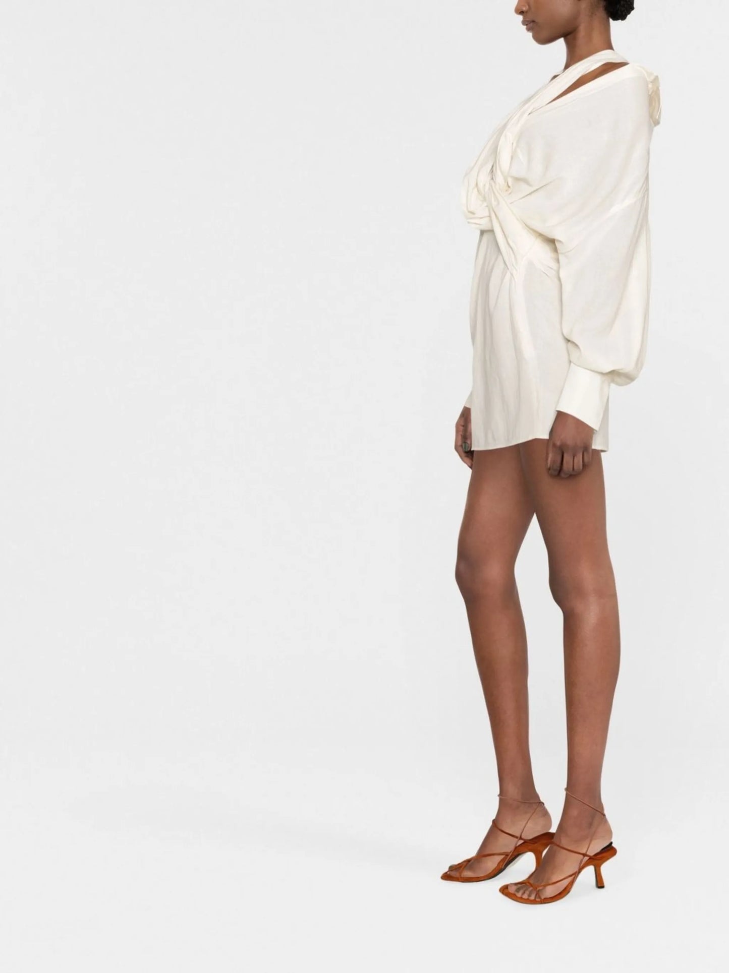 La Robe Agui draped minidress
