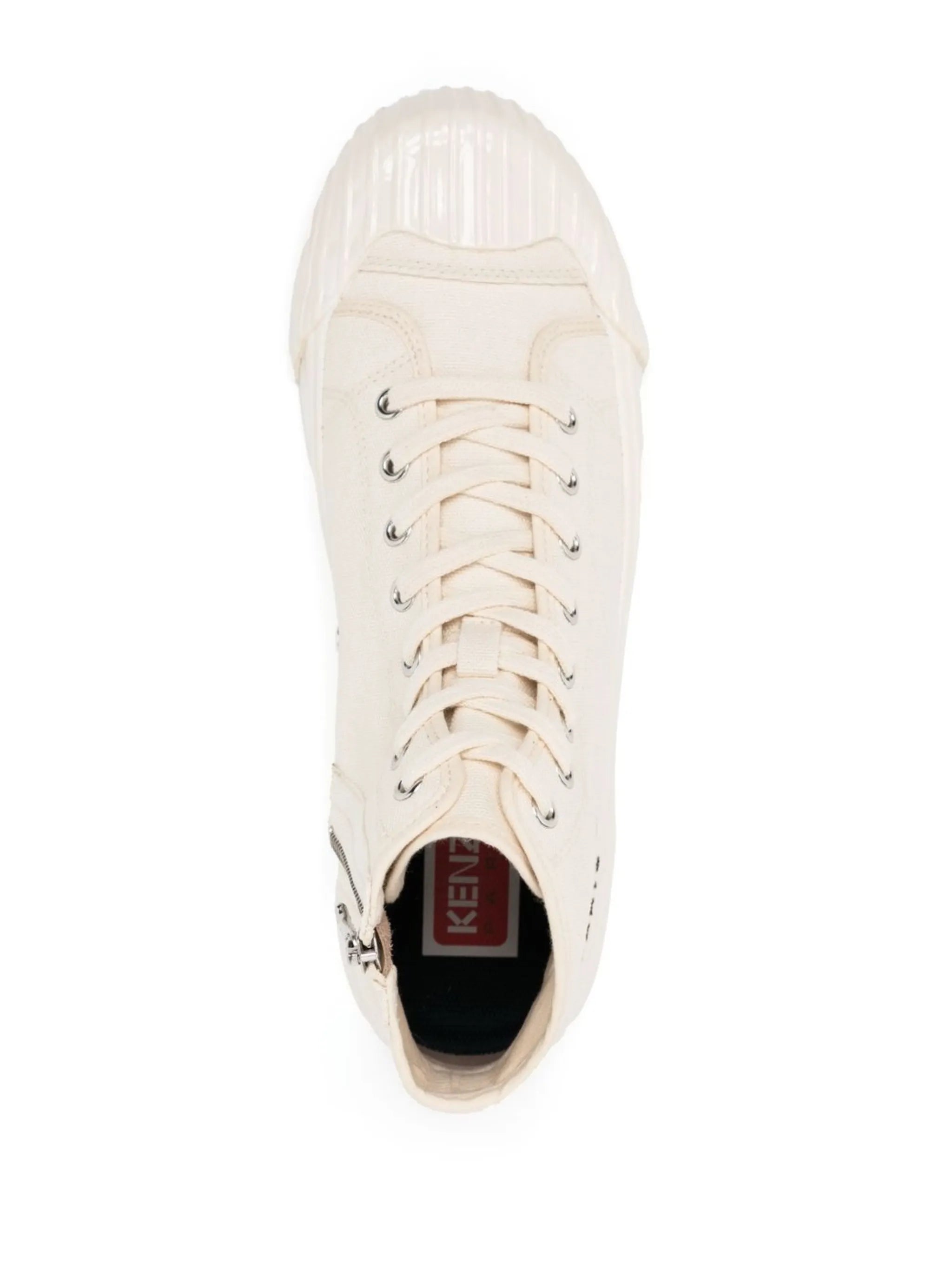 logo-embroidered high-top sneakers