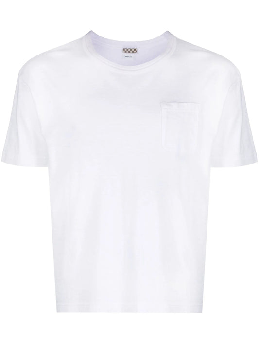 chest pocket cotton T-shirt