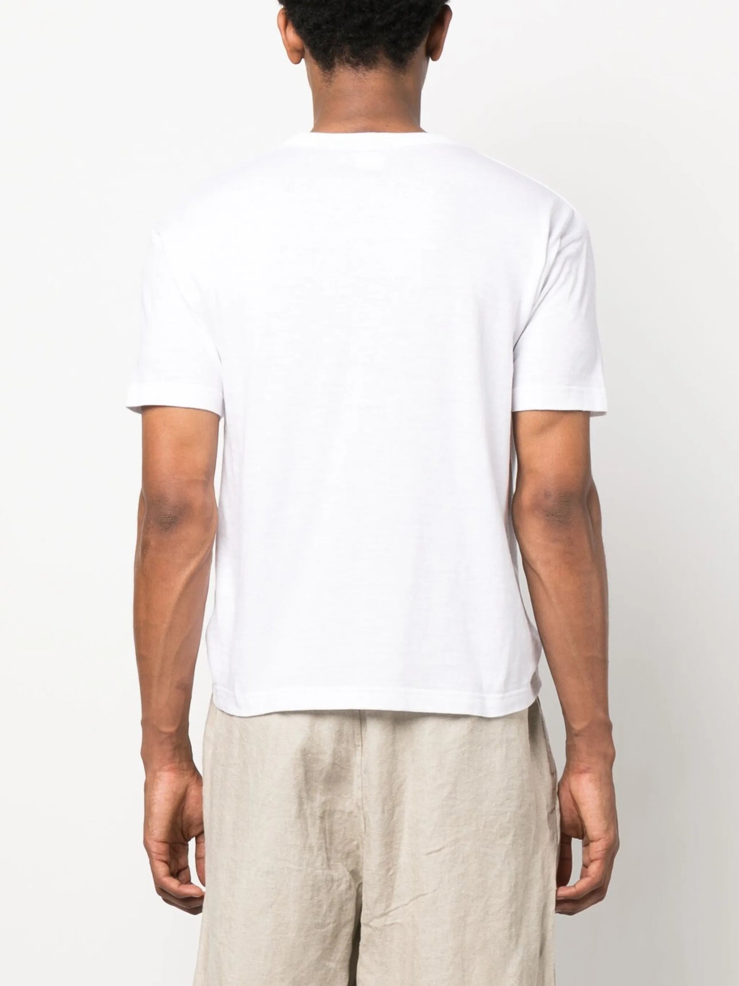 chest pocket cotton T-shirt