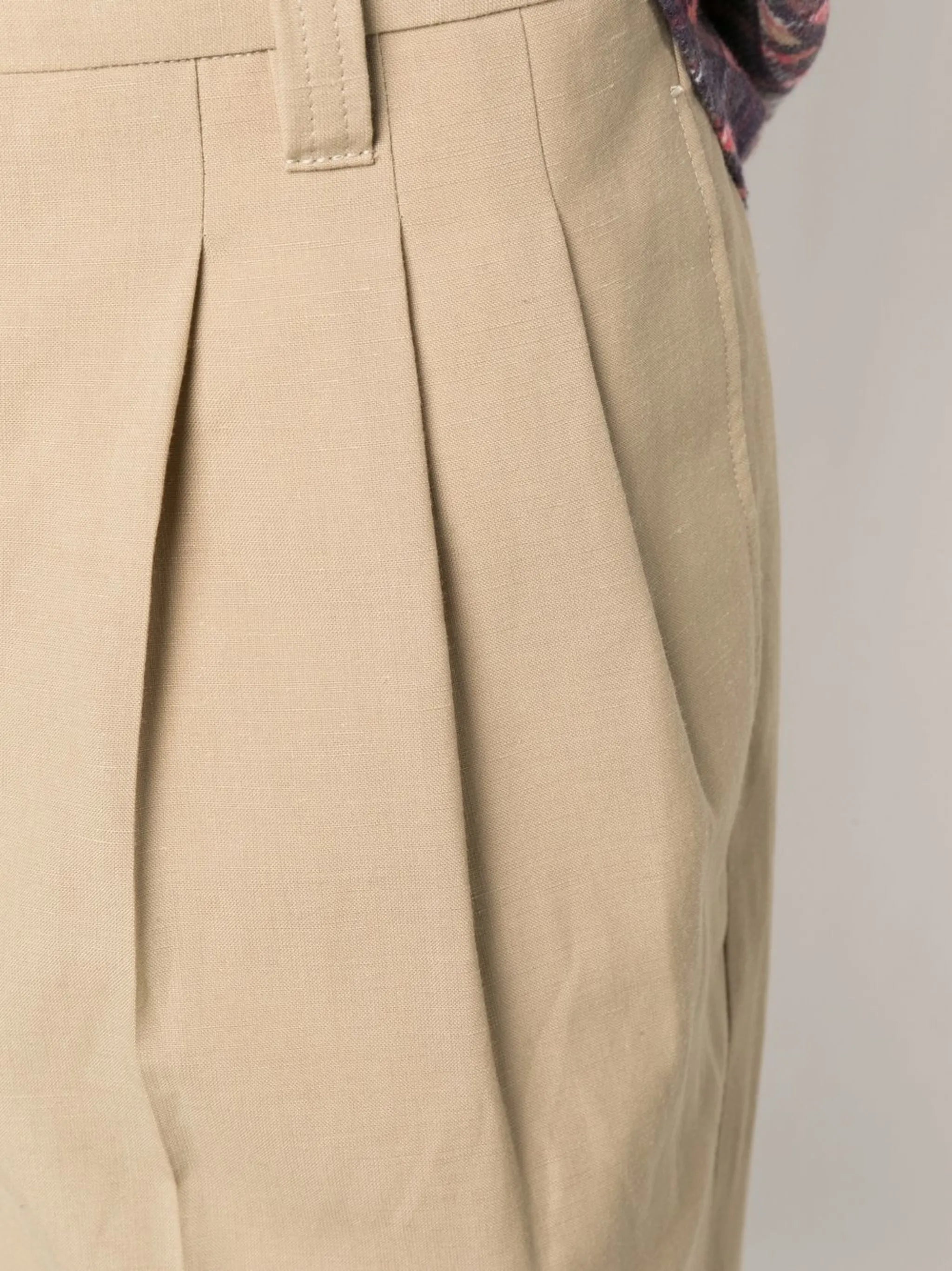 wide-leg tailored trousers