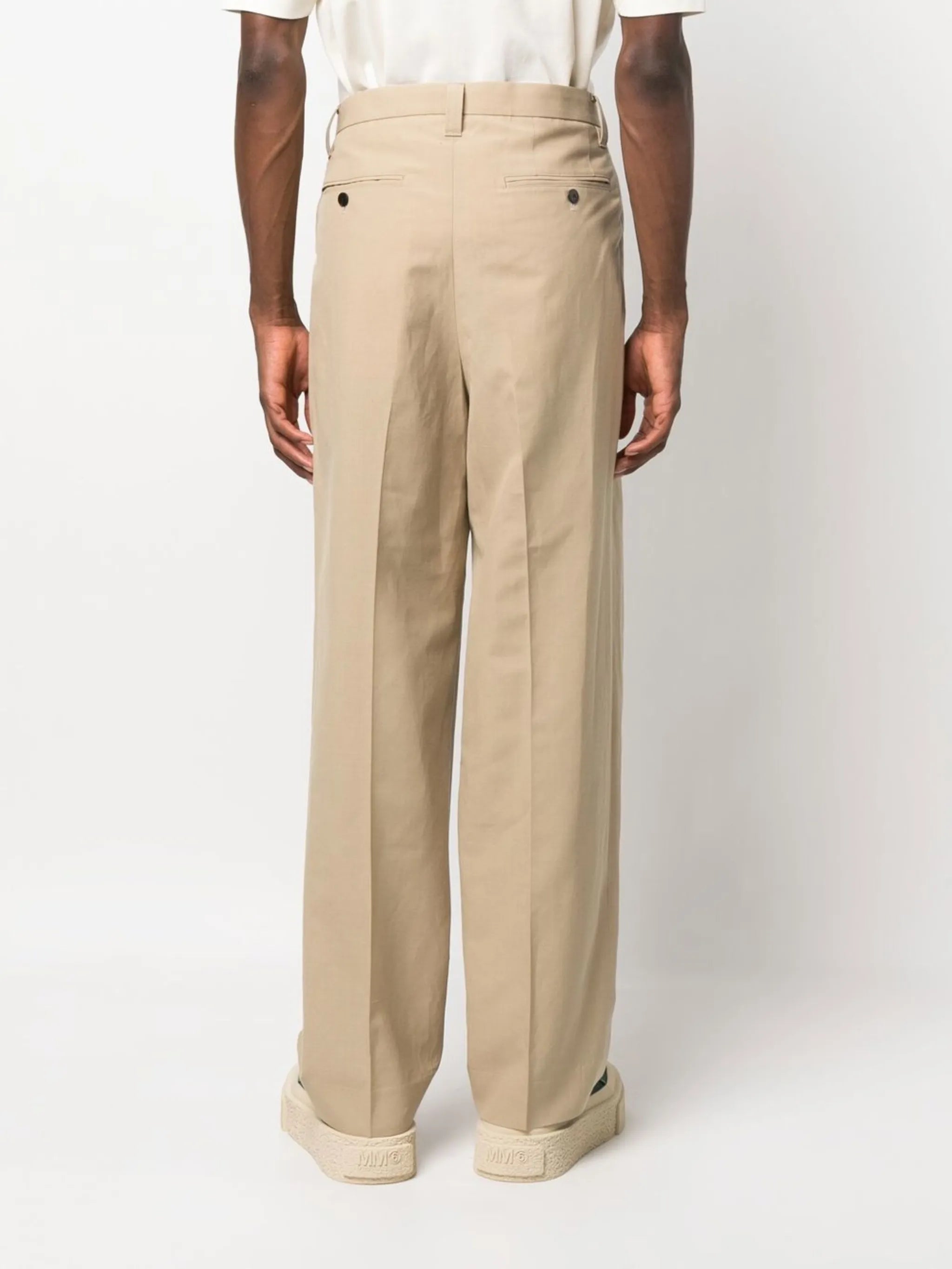 wide-leg tailored trousers