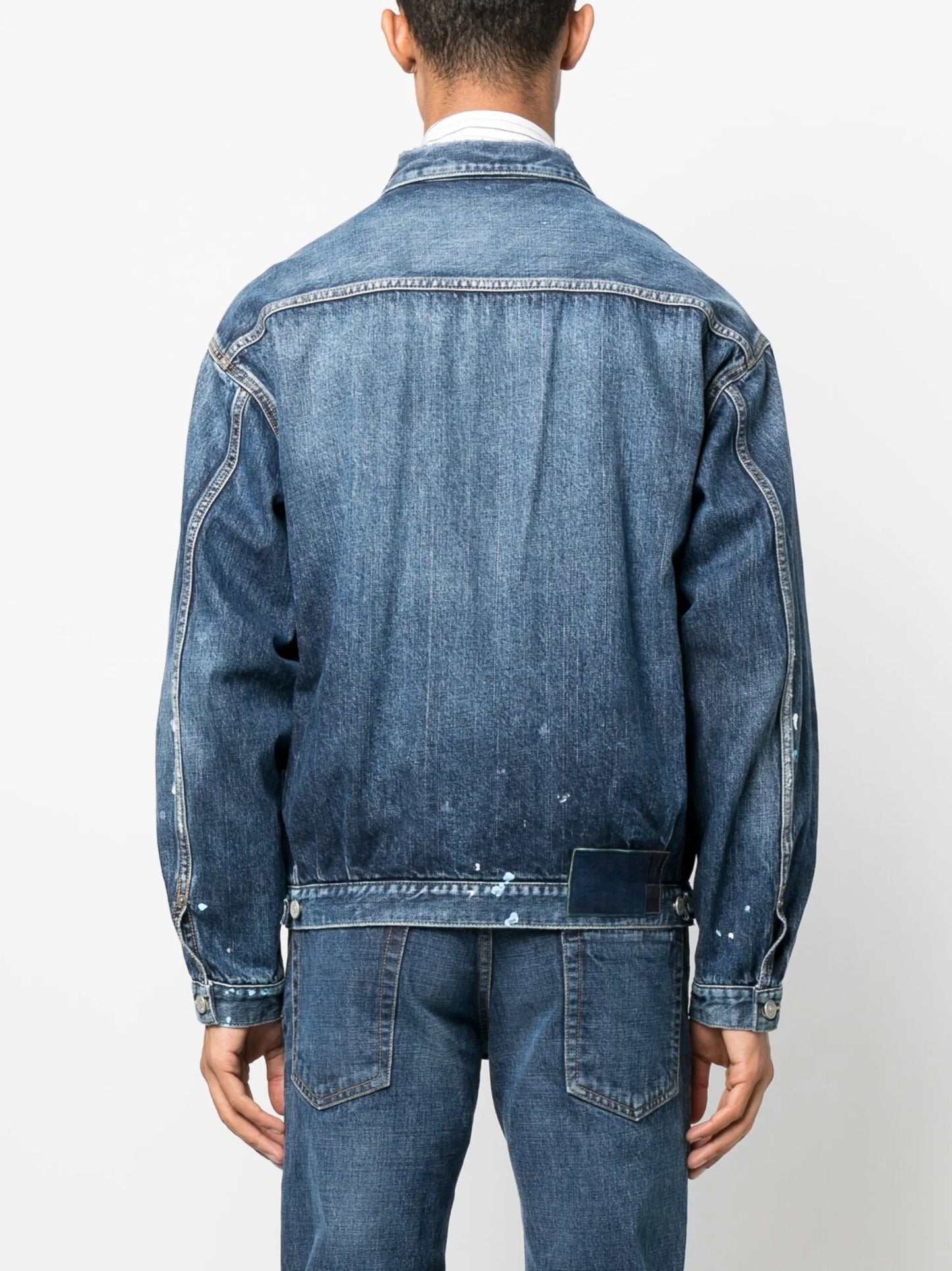 distressed denim jacket