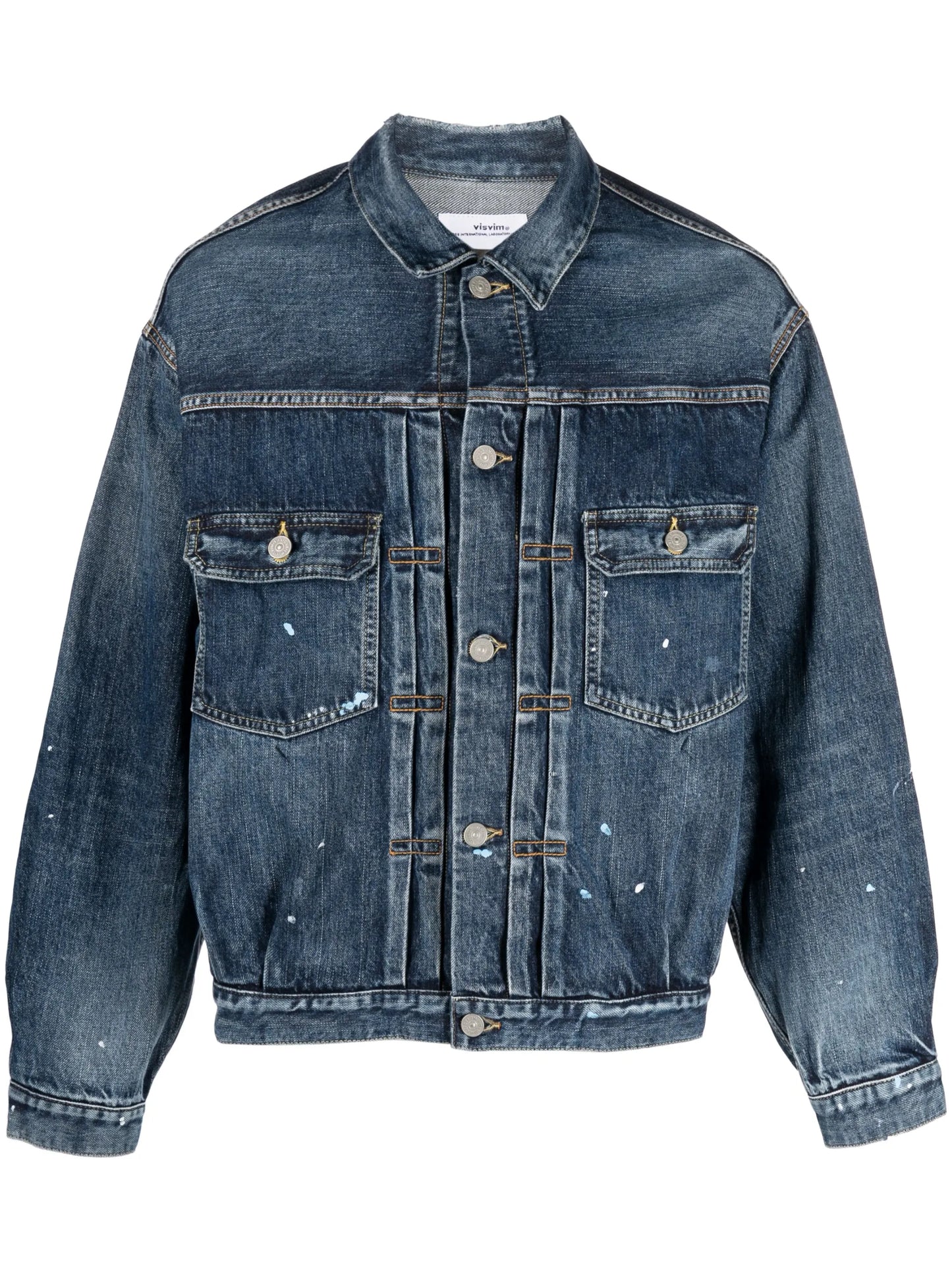 distressed denim jacket